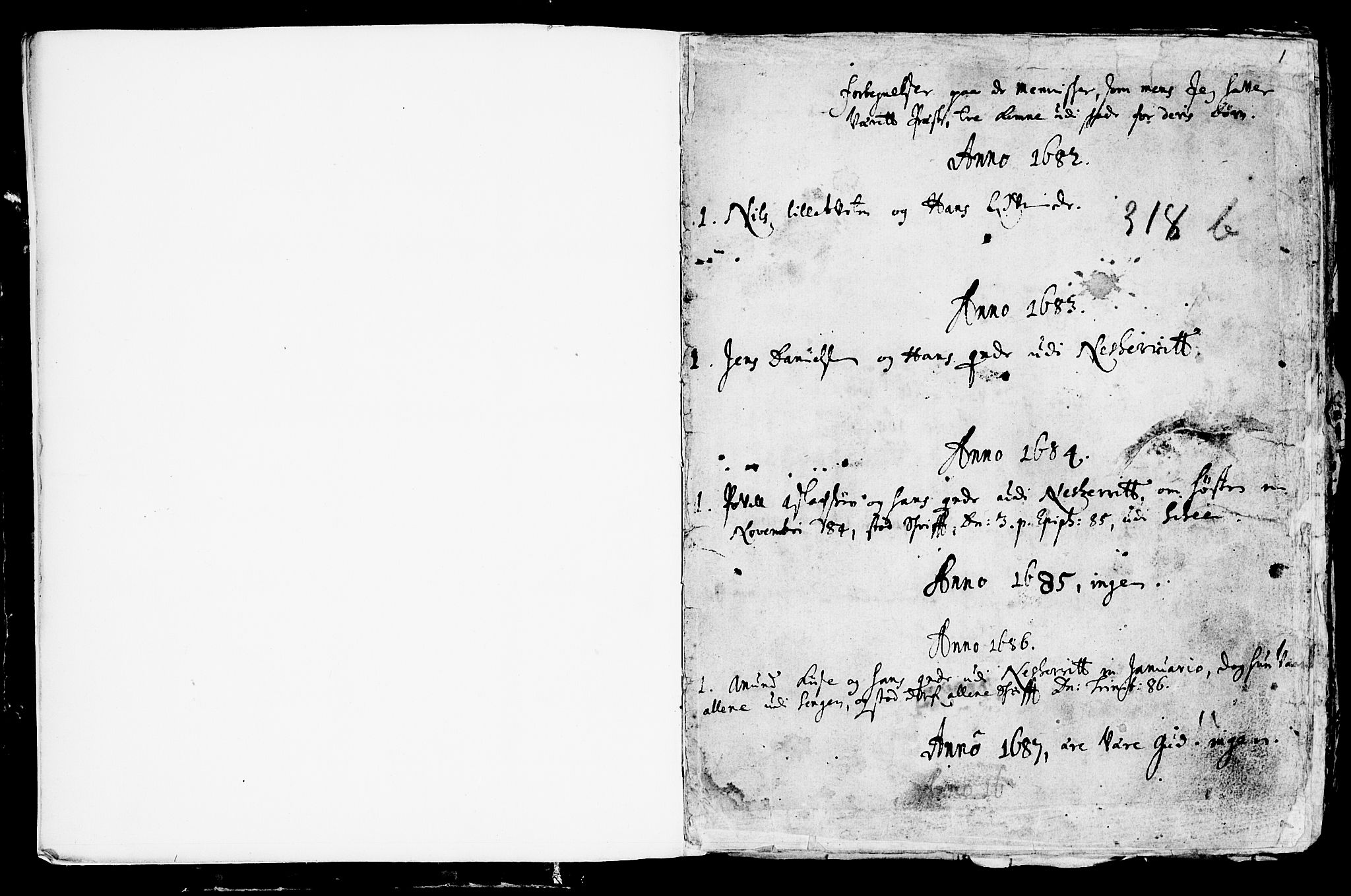 Sauherad kirkebøker, SAKO/A-298/F/Fa/L0002: Parish register (official) no. I 2, 1681-1720, p. 0-1