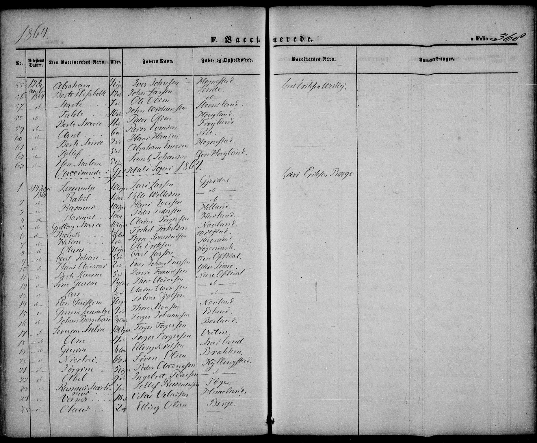 Lye sokneprestkontor, AV/SAST-A-101794/001/30BA/L0007: Parish register (official) no. A 6, 1856-1871, p. 368