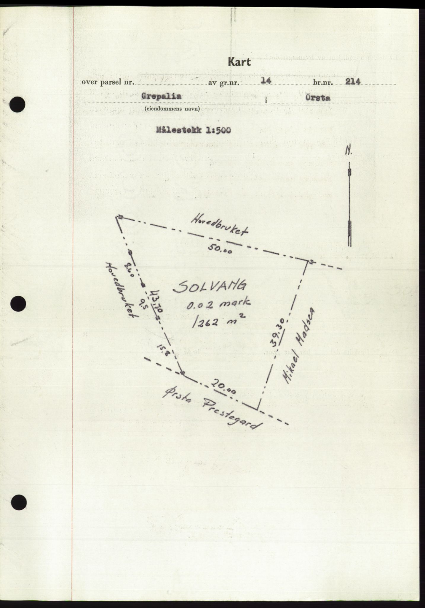 Søre Sunnmøre sorenskriveri, AV/SAT-A-4122/1/2/2C/L0090: Mortgage book no. 16A, 1951-1951, Diary no: : 2263/1951