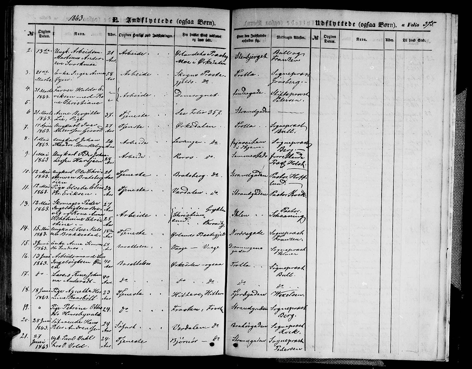 Ministerialprotokoller, klokkerbøker og fødselsregistre - Sør-Trøndelag, SAT/A-1456/602/L0139: Parish register (copy) no. 602C07, 1859-1864, p. 375