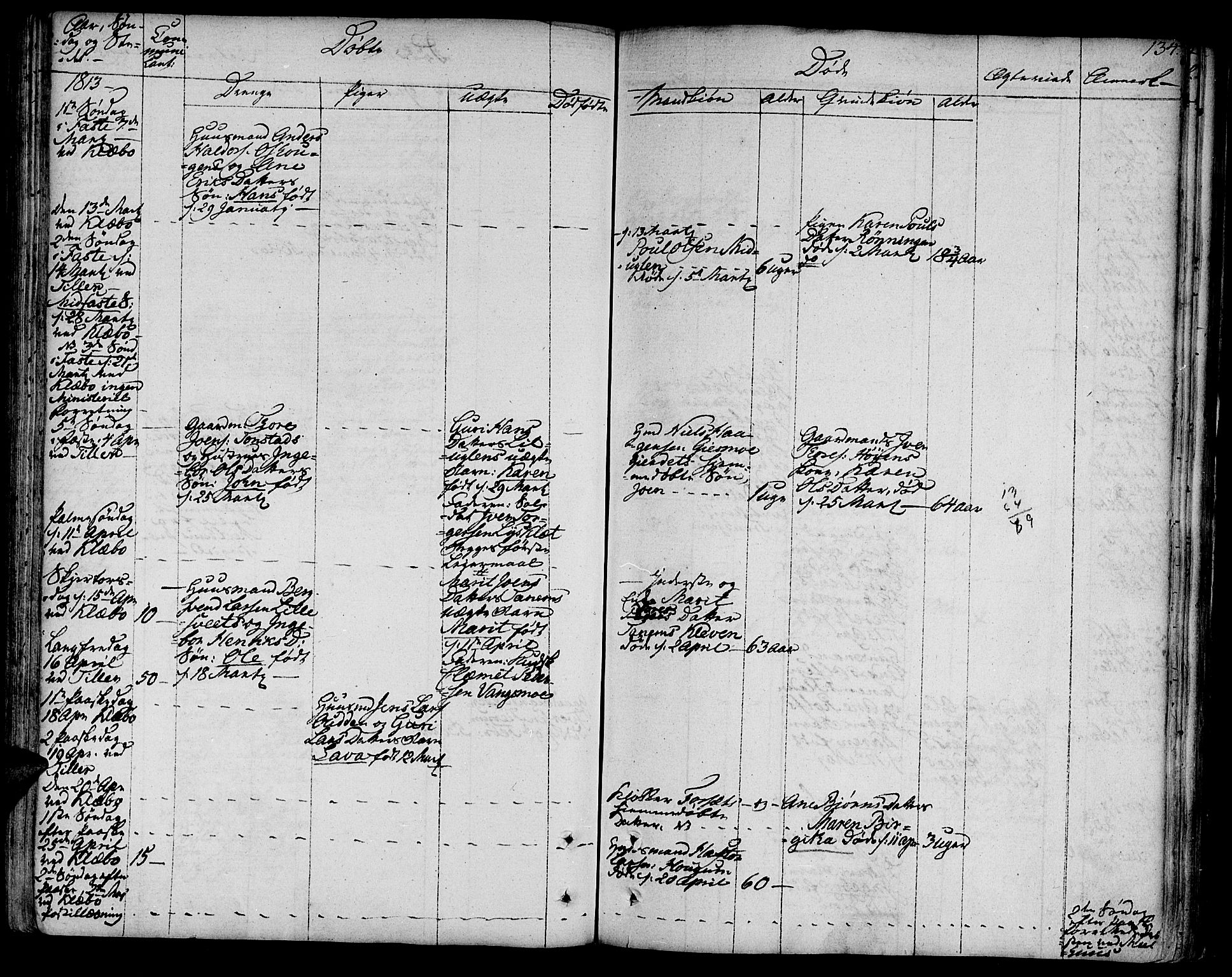 Ministerialprotokoller, klokkerbøker og fødselsregistre - Sør-Trøndelag, AV/SAT-A-1456/618/L0438: Parish register (official) no. 618A03, 1783-1815, p. 134
