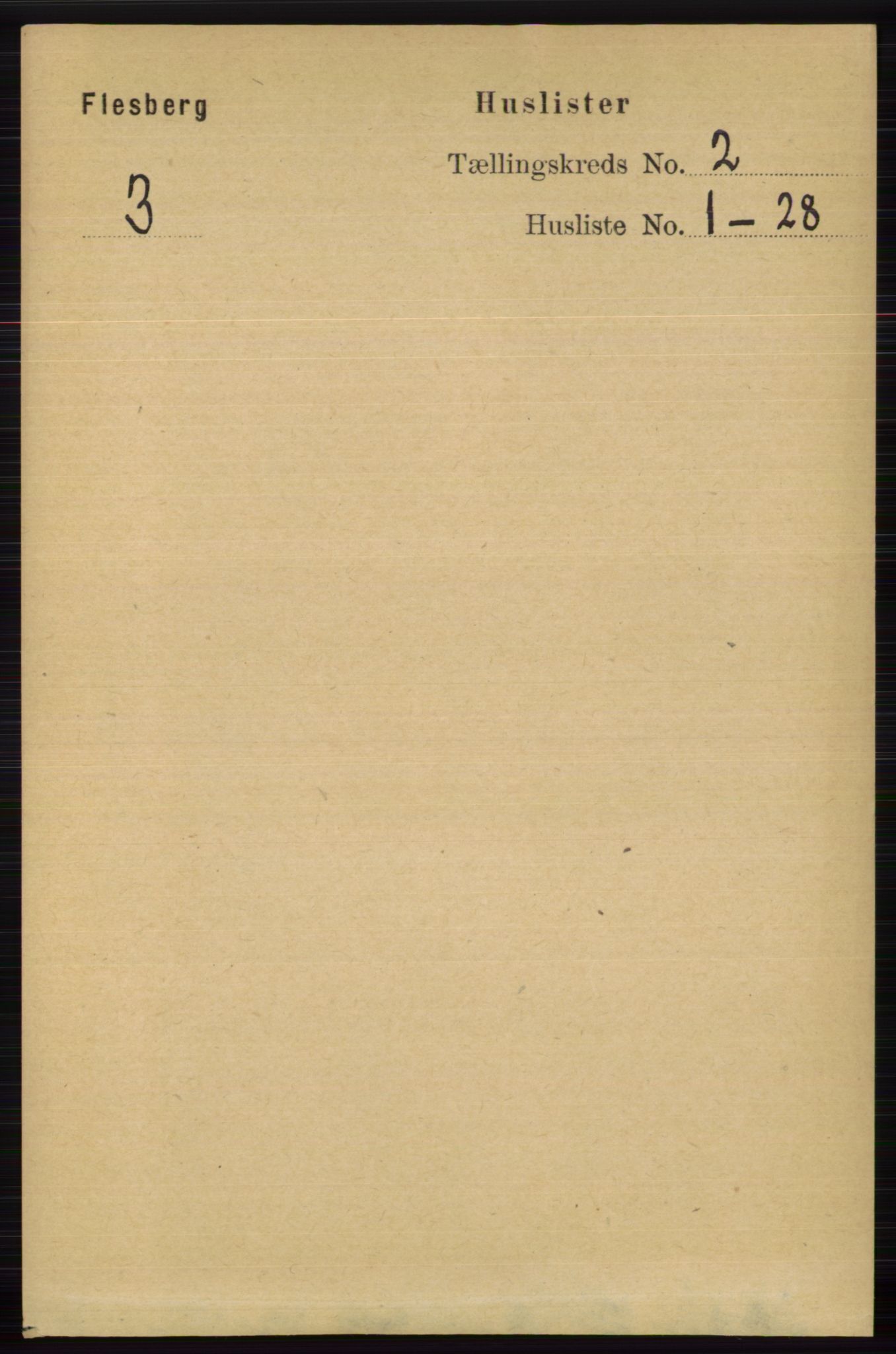 RA, 1891 census for 0631 Flesberg, 1891, p. 215
