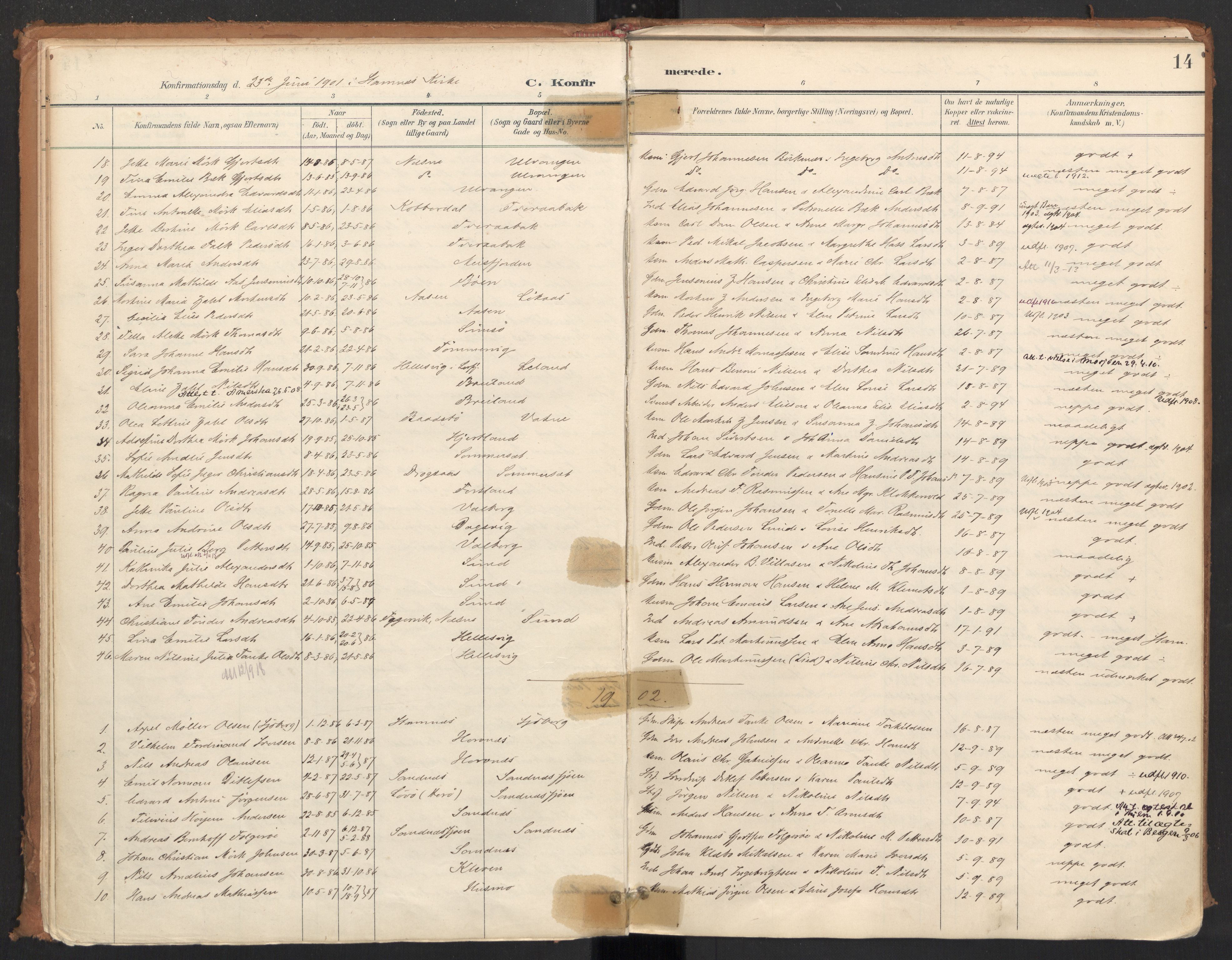 Ministerialprotokoller, klokkerbøker og fødselsregistre - Nordland, AV/SAT-A-1459/831/L0472: Parish register (official) no. 831A03, 1897-1912, p. 14