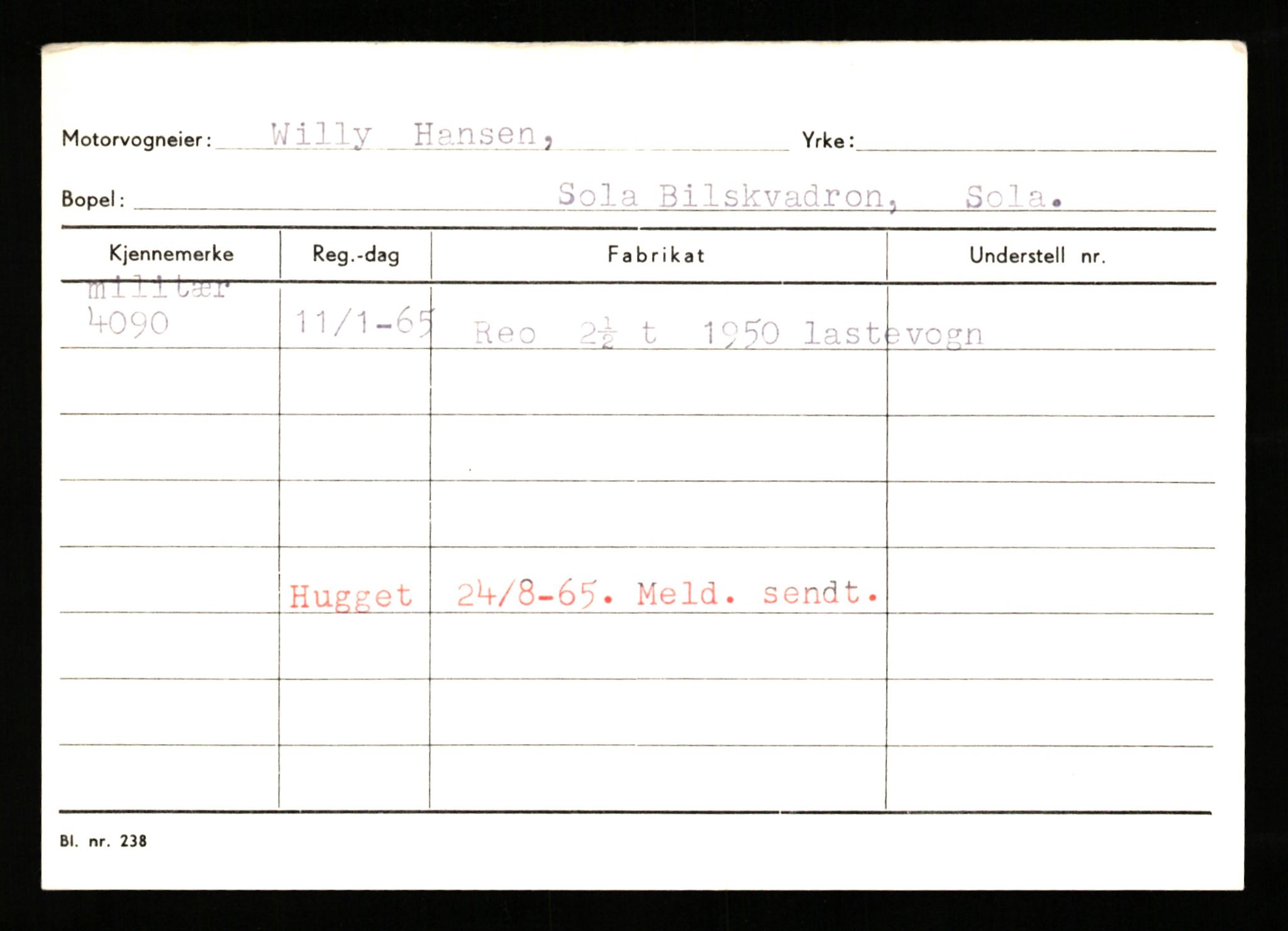 Stavanger trafikkstasjon, AV/SAST-A-101942/0/G/L0001: Registreringsnummer: 0 - 5782, 1930-1971, p. 2511