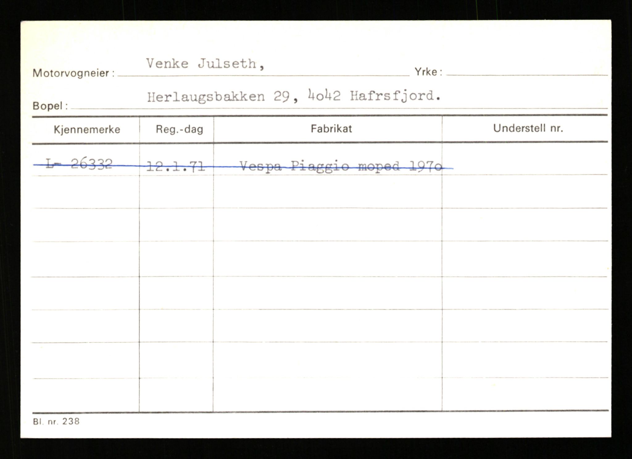 Stavanger trafikkstasjon, AV/SAST-A-101942/0/H/L0019: Jonassen - Kersbergen, 1930-1971, p. 1103