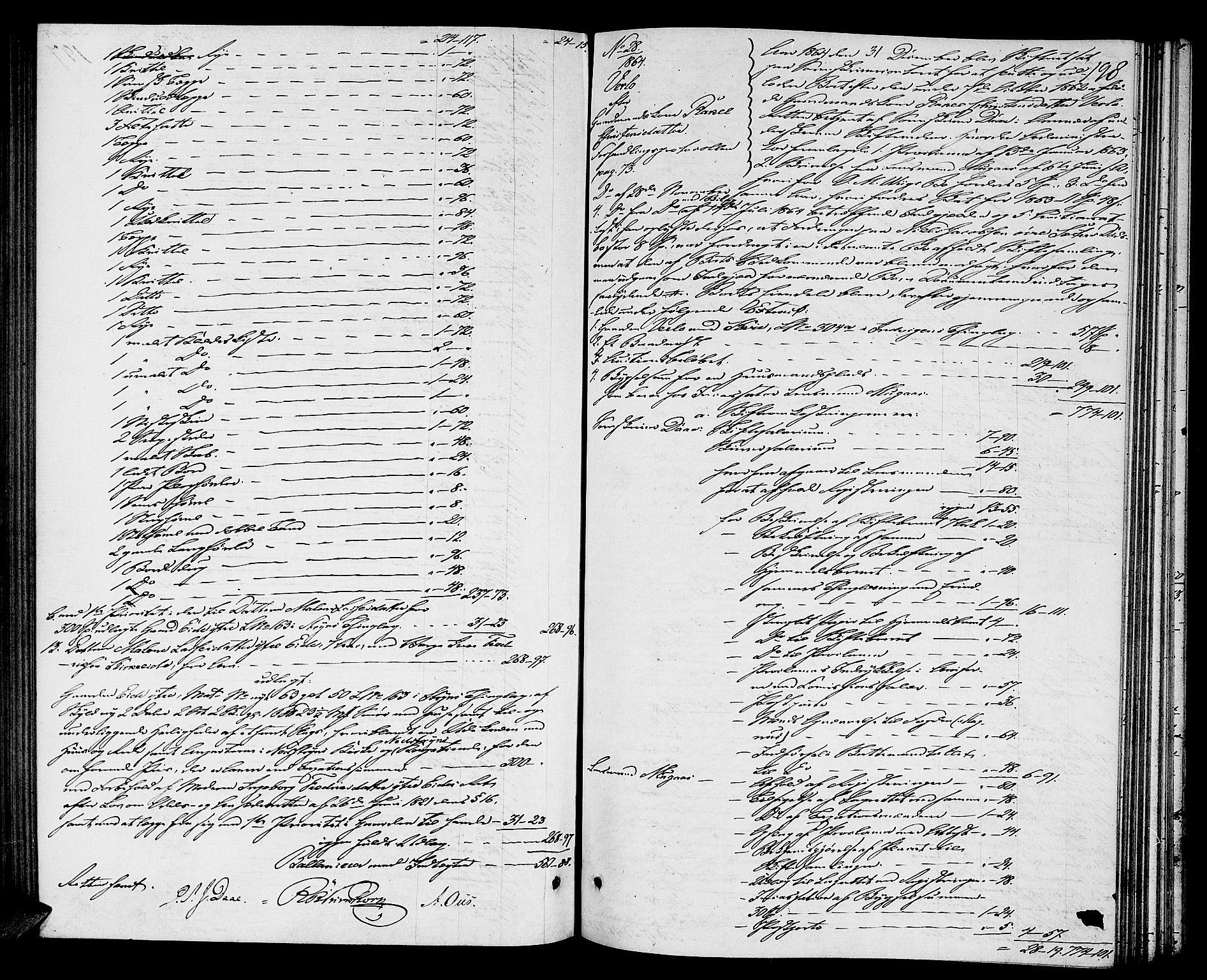 Nordfjord sorenskriveri, AV/SAB-A-2801/1/04/04d/L0003: Skifteutlodningsprotokoll, 1862-1865, p. 197b-198a