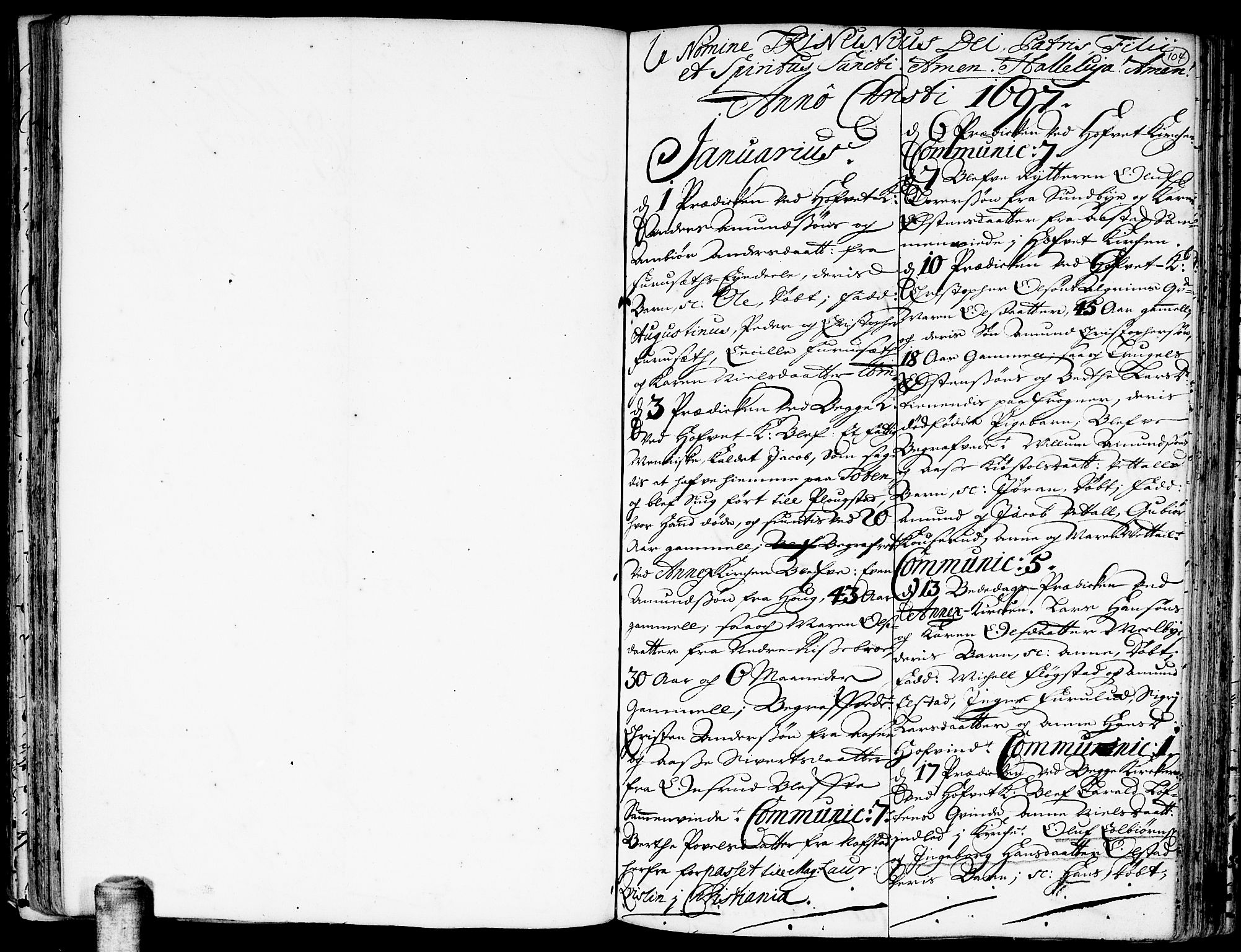 Ullensaker prestekontor Kirkebøker, AV/SAO-A-10236a/F/Fa/L0001: Parish register (official) no. I 1, 1689-1701, p. 104