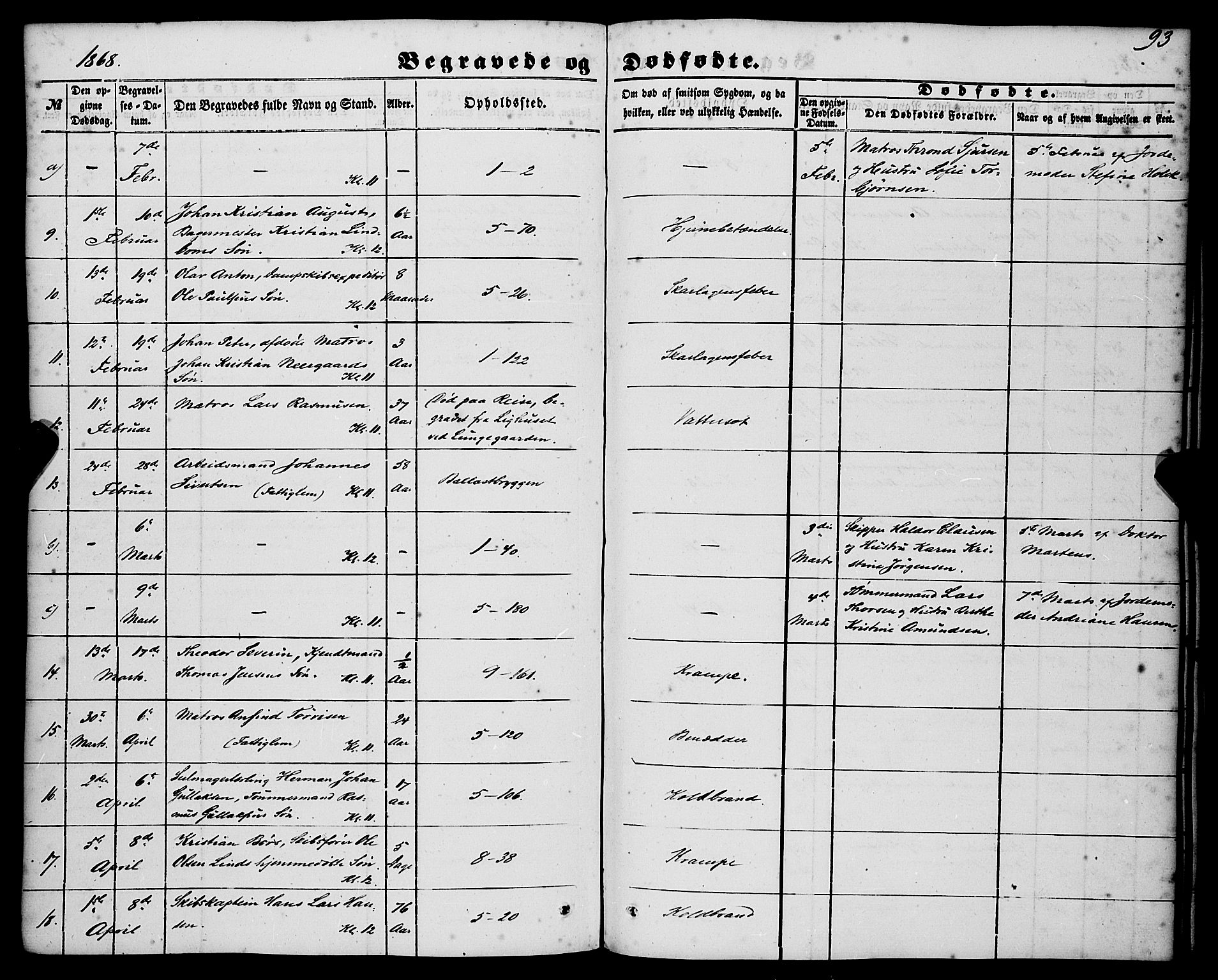 Nykirken Sokneprestembete, AV/SAB-A-77101/H/Haa/L0042: Parish register (official) no. E 2, 1850-1868, p. 93