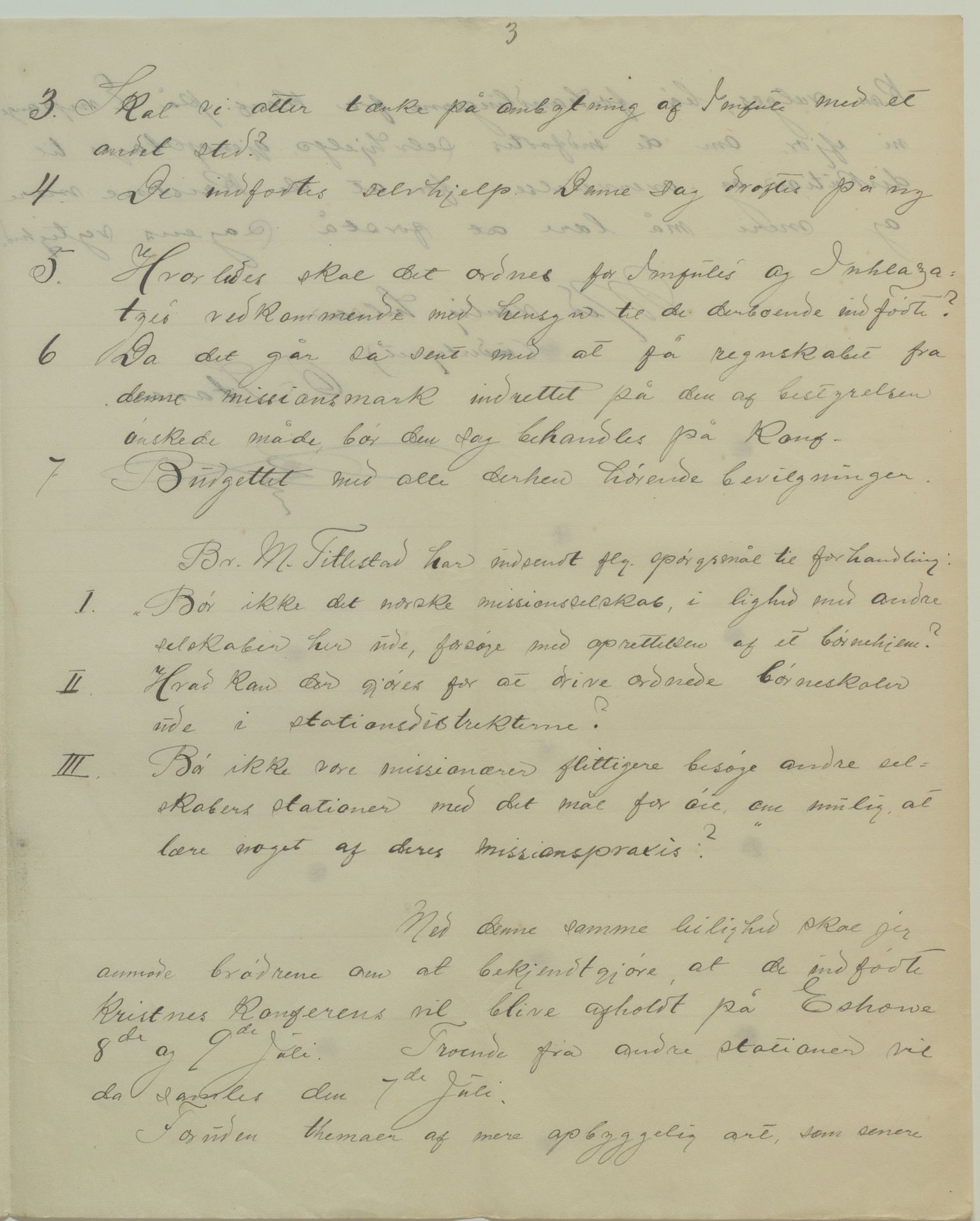 Det Norske Misjonsselskap - hovedadministrasjonen, VID/MA-A-1045/D/Da/Daa/L0040/0007: Konferansereferat og årsberetninger / Konferansereferat fra Sør-Afrika., 1894, p. 3