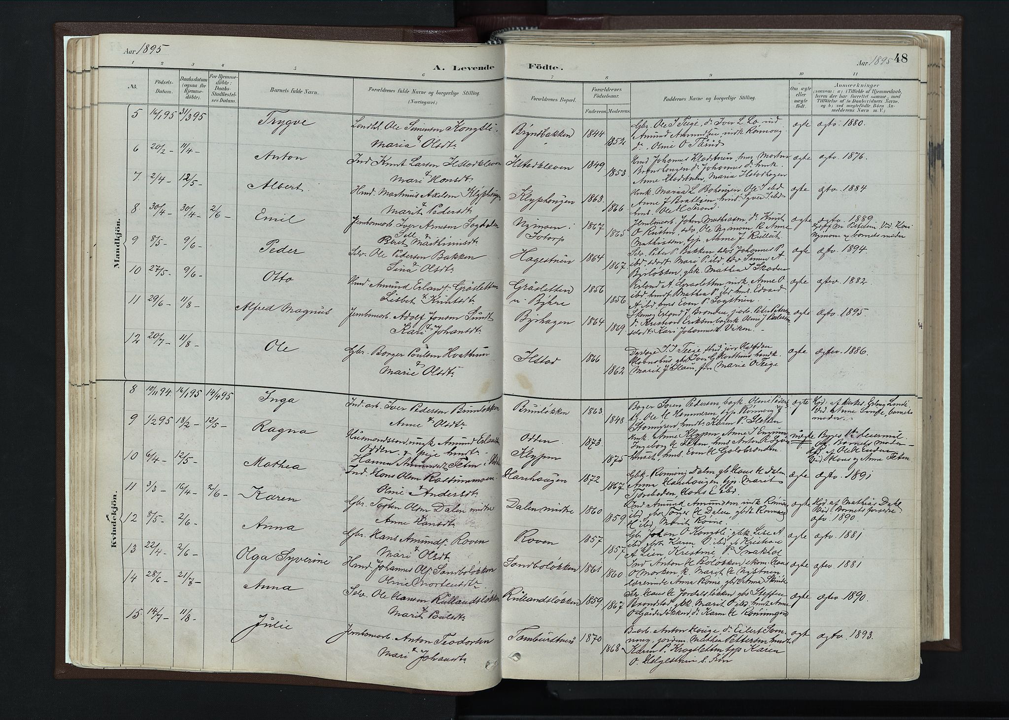 Nord-Fron prestekontor, AV/SAH-PREST-080/H/Ha/Haa/L0004: Parish register (official) no. 4, 1884-1914, p. 48