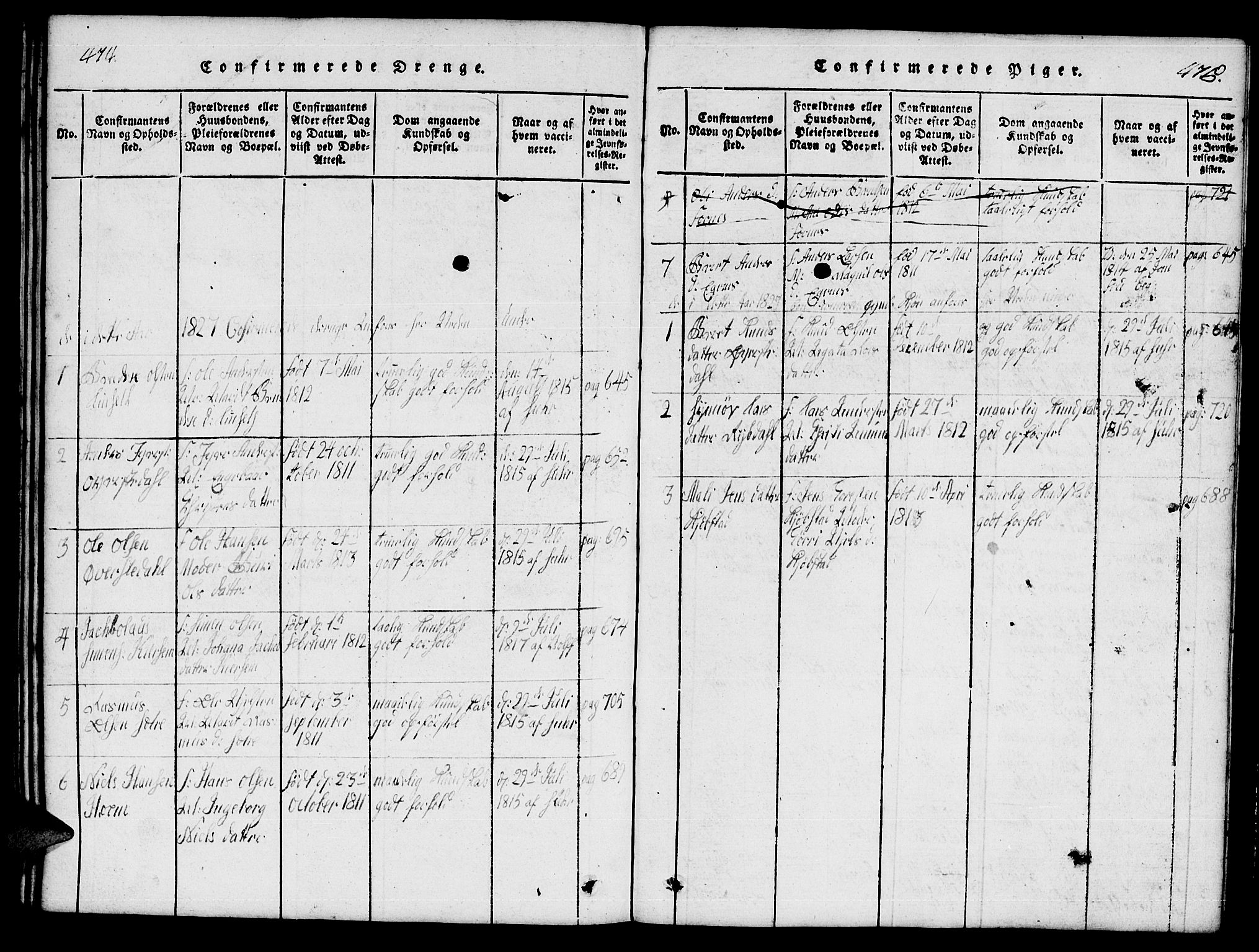 Ministerialprotokoller, klokkerbøker og fødselsregistre - Møre og Romsdal, SAT/A-1454/541/L0546: Parish register (copy) no. 541C01, 1818-1856, p. 474-475