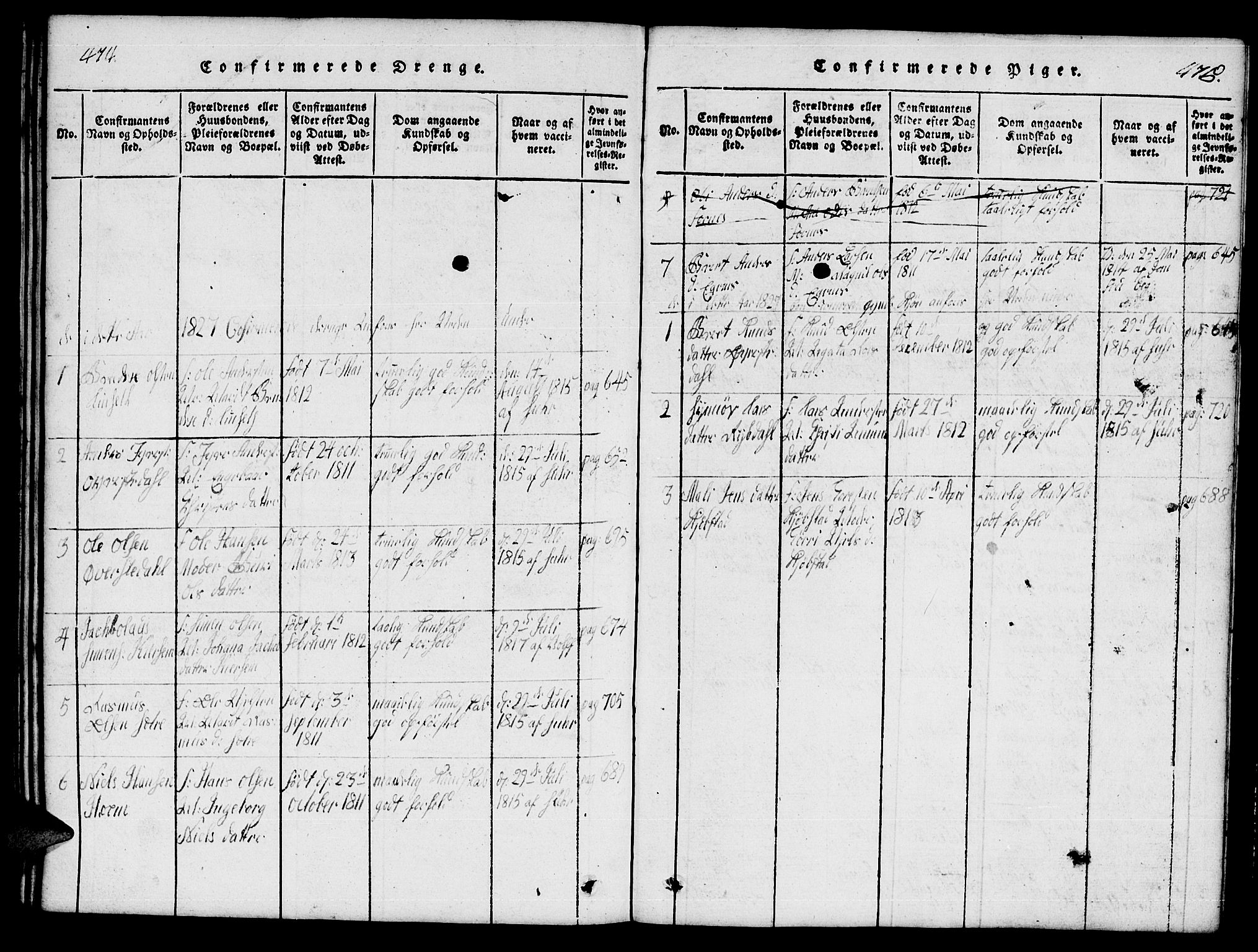 Ministerialprotokoller, klokkerbøker og fødselsregistre - Møre og Romsdal, AV/SAT-A-1454/541/L0546: Parish register (copy) no. 541C01, 1818-1856, p. 474-475