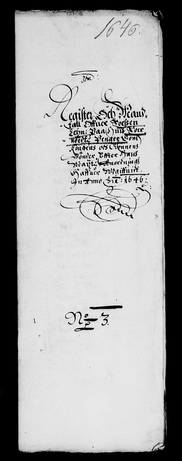 Rentekammeret inntil 1814, Reviderte regnskaper, Lensregnskaper, AV/RA-EA-5023/R/Rb/Rbw/L0089: Trondheim len, 1642-1647