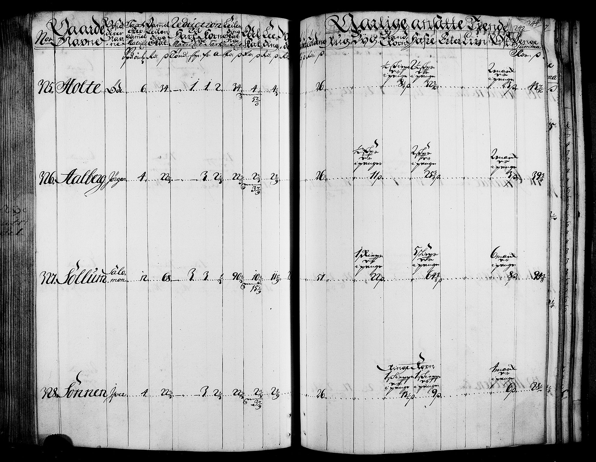 Rentekammeret inntil 1814, Realistisk ordnet avdeling, AV/RA-EA-4070/N/Nb/Nbf/L0165: Stjørdal og Verdal matrikkelprotokoll, 1723, p. 246