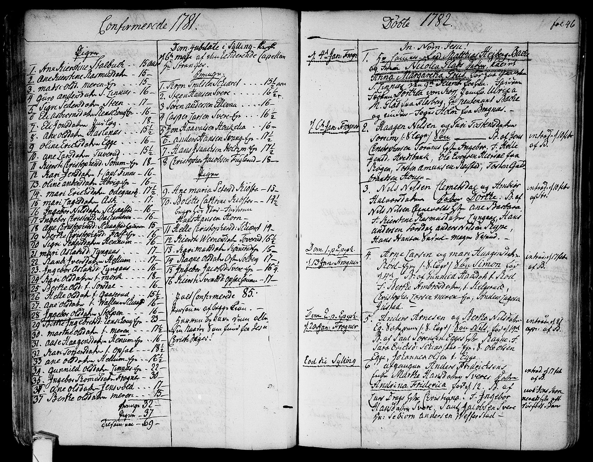 Lier kirkebøker, SAKO/A-230/F/Fa/L0006: Parish register (official) no. I 6, 1777-1794, p. 46
