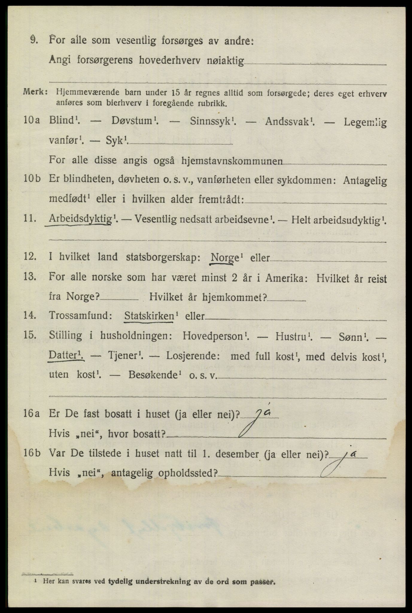SAKO, 1920 census for Gransherad, 1920, p. 1401