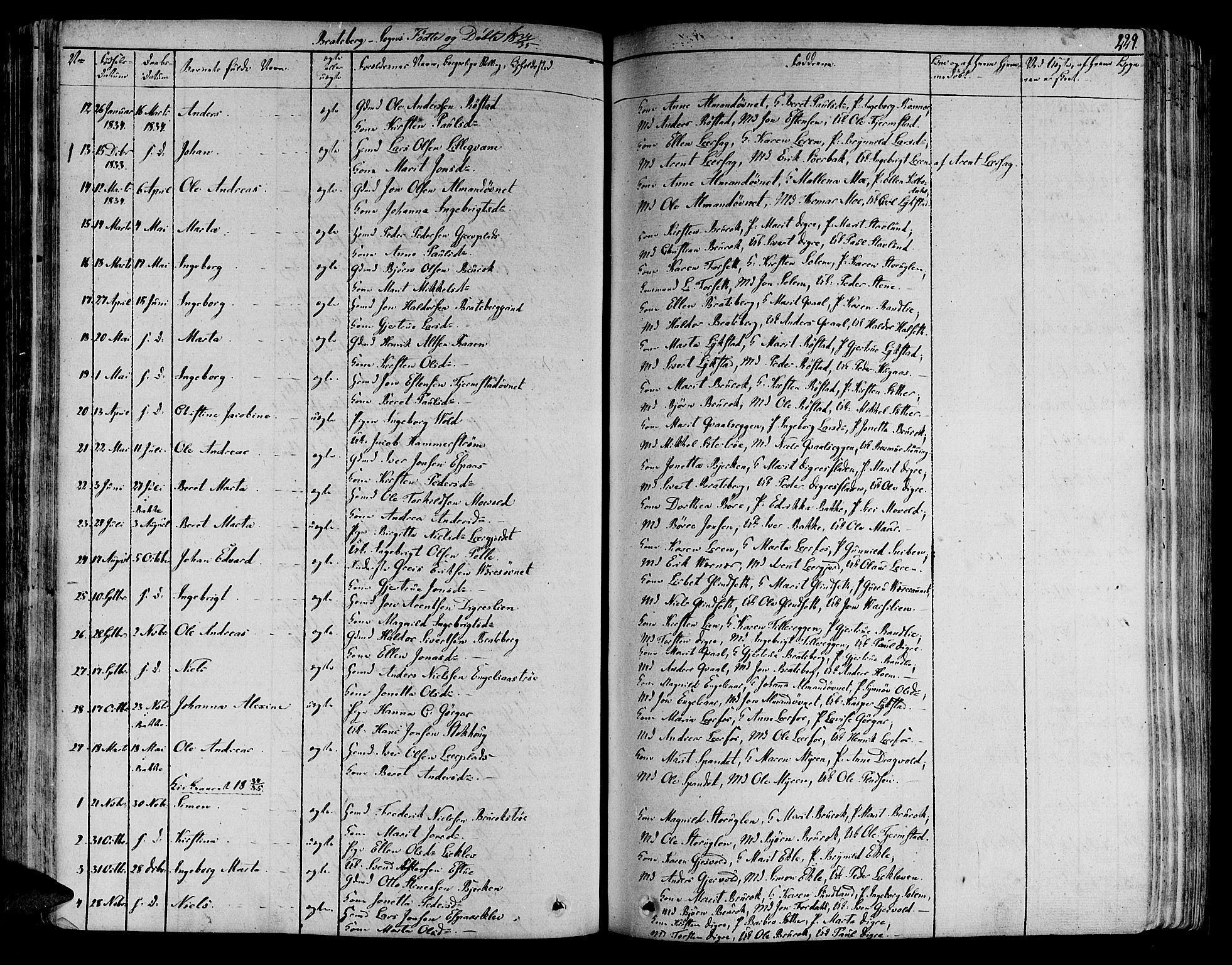 Ministerialprotokoller, klokkerbøker og fødselsregistre - Sør-Trøndelag, SAT/A-1456/606/L0289: Parish register (official) no. 606A04 /4, 1826-1840, p. 229