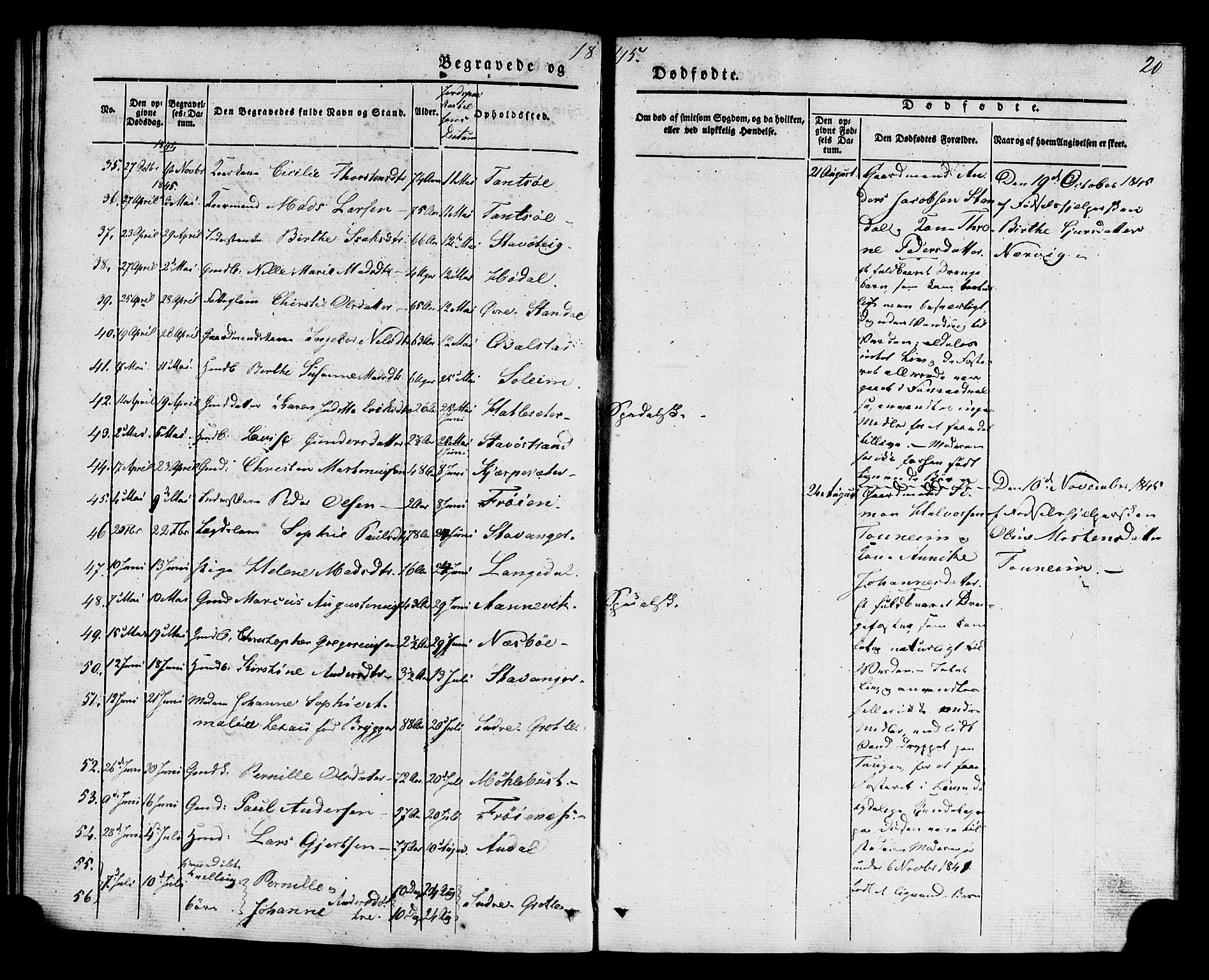 Kinn sokneprestembete, AV/SAB-A-80801/H/Haa/Haaa/L0011: Parish register (official) no. A 11, 1841-1855, p. 20