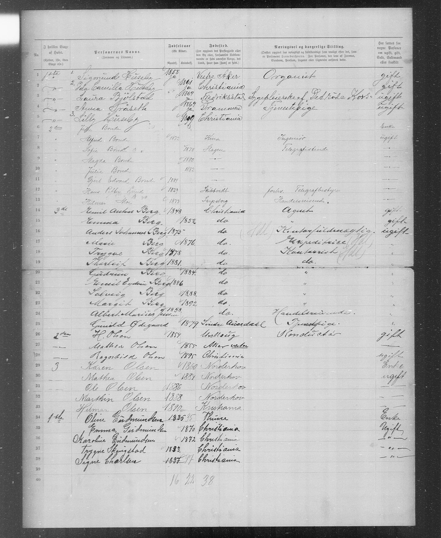 OBA, Municipal Census 1899 for Kristiania, 1899, p. 4679