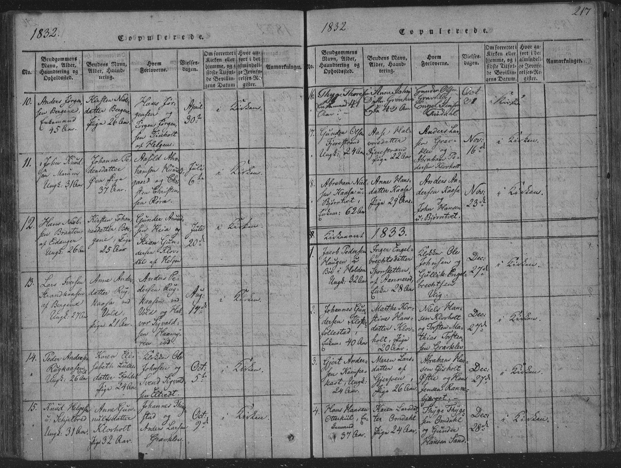 Solum kirkebøker, SAKO/A-306/F/Fa/L0004: Parish register (official) no. I 4, 1814-1833, p. 217