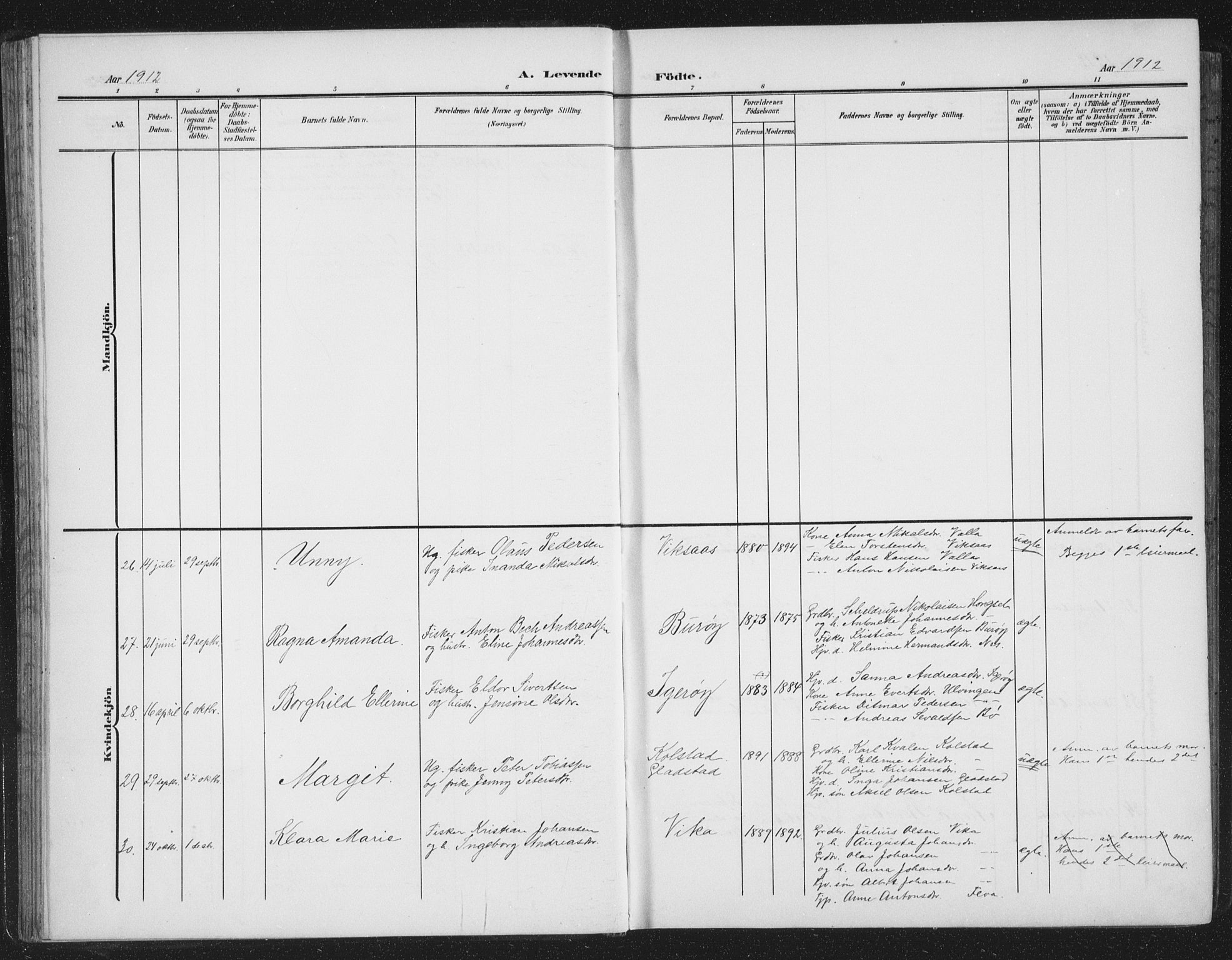 Ministerialprotokoller, klokkerbøker og fødselsregistre - Nordland, AV/SAT-A-1459/816/L0254: Parish register (copy) no. 816C04, 1905-1934