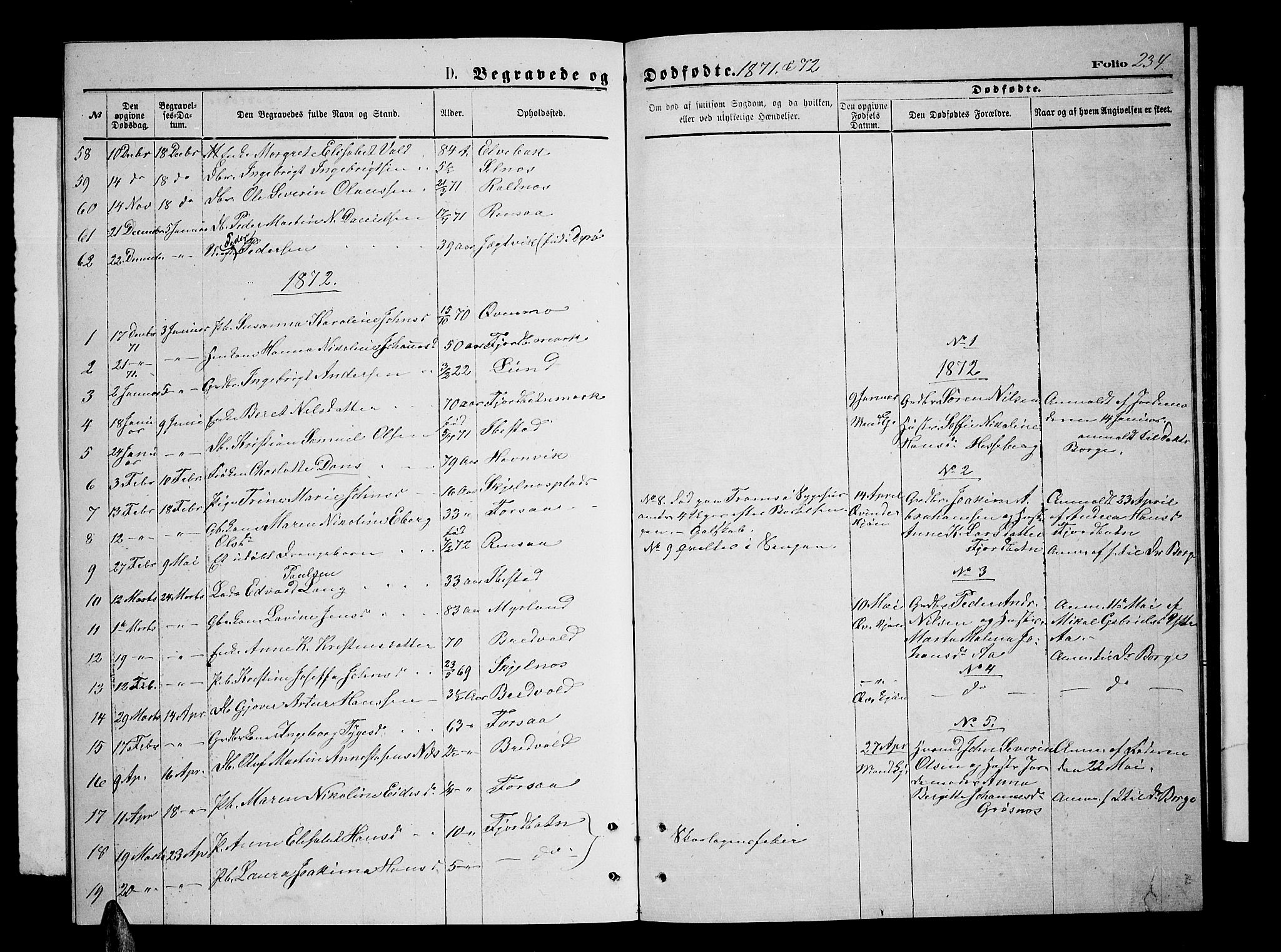 Ibestad sokneprestembete, SATØ/S-0077/H/Ha/Hab/L0006klokker: Parish register (copy) no. 6, 1871-1879, p. 234