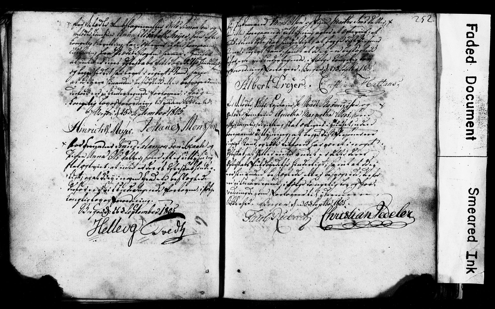 Korskirken sokneprestembete, AV/SAB-A-76101: Best man's statements no. II.5.1, 1776-1816, p. 252