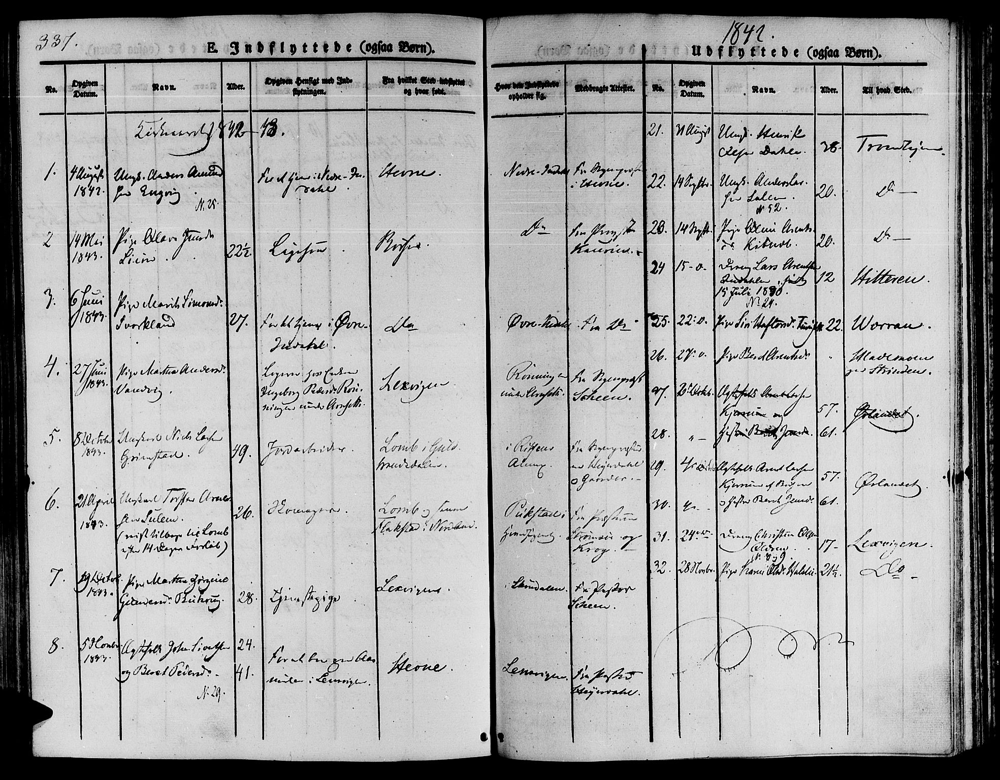 Ministerialprotokoller, klokkerbøker og fødselsregistre - Sør-Trøndelag, SAT/A-1456/646/L0610: Parish register (official) no. 646A08, 1837-1847, p. 337