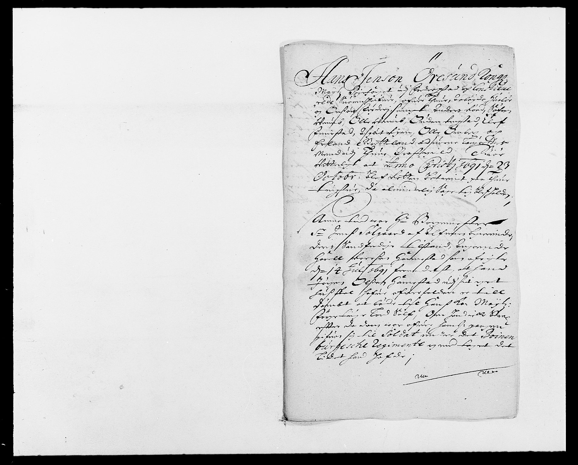 Rentekammeret inntil 1814, Reviderte regnskaper, Fogderegnskap, AV/RA-EA-4092/R03/L0119: Fogderegnskap Onsøy, Tune, Veme og Åbygge fogderi, 1690-1691, p. 287