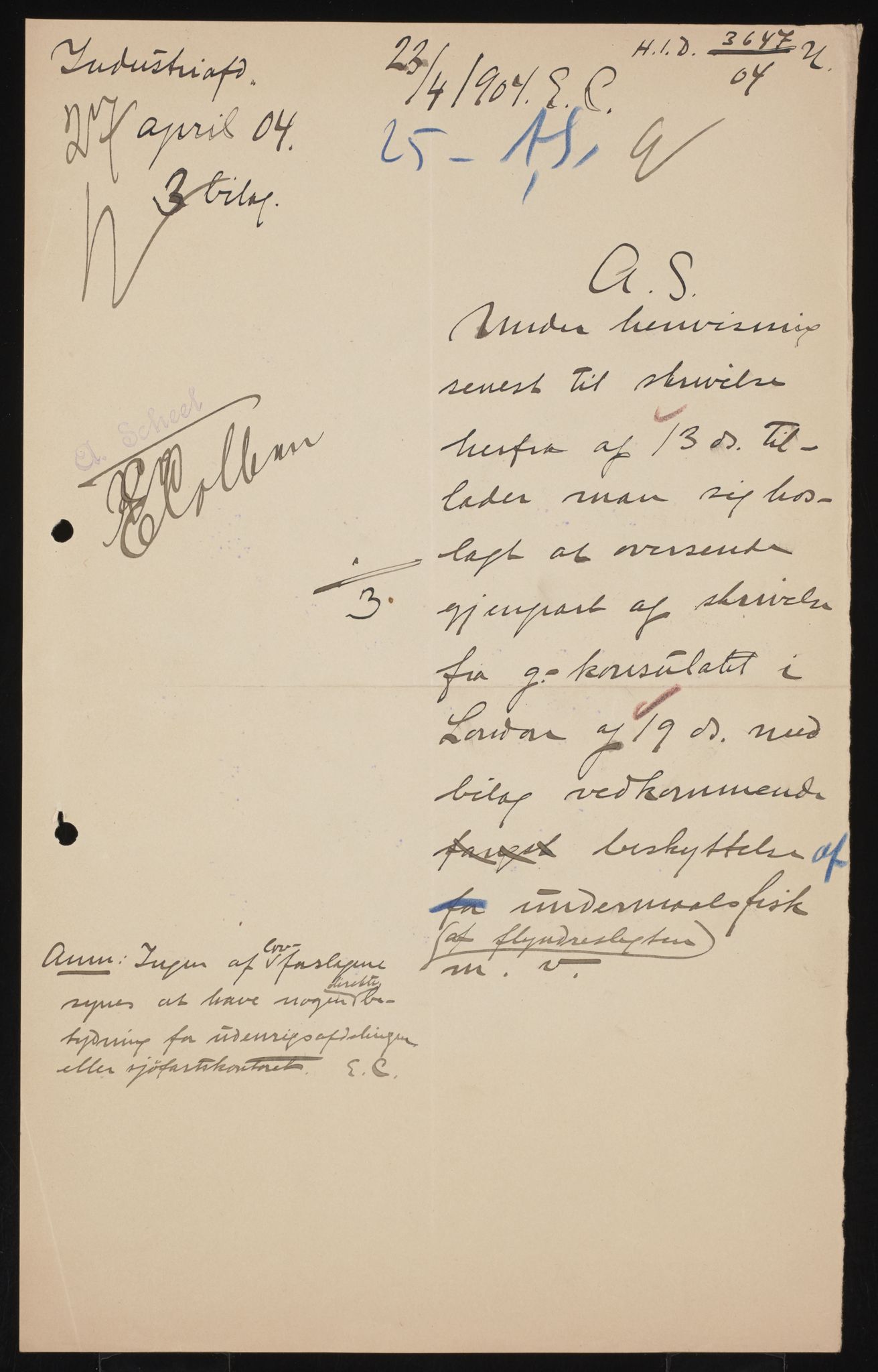 Utenriksdepartementet, AV/RA-S-2259, 1872-1932, p. 33