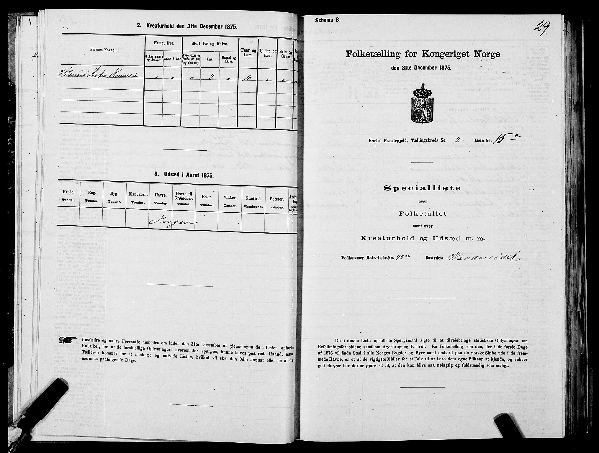 SATØ, 1875 census for 1936P Karlsøy, 1875, p. 2029