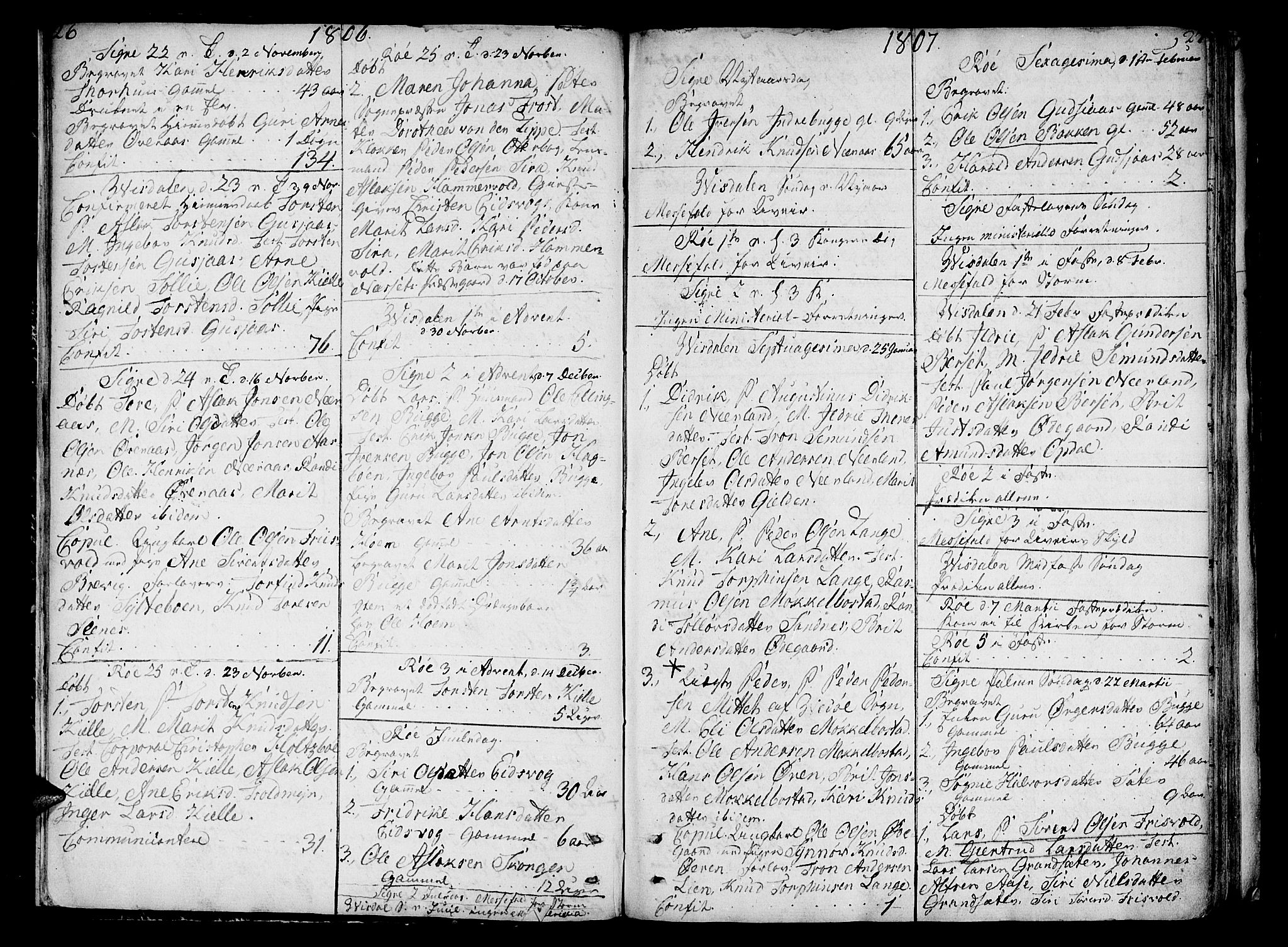 Ministerialprotokoller, klokkerbøker og fødselsregistre - Møre og Romsdal, AV/SAT-A-1454/551/L0622: Parish register (official) no. 551A02, 1804-1845, p. 26-27