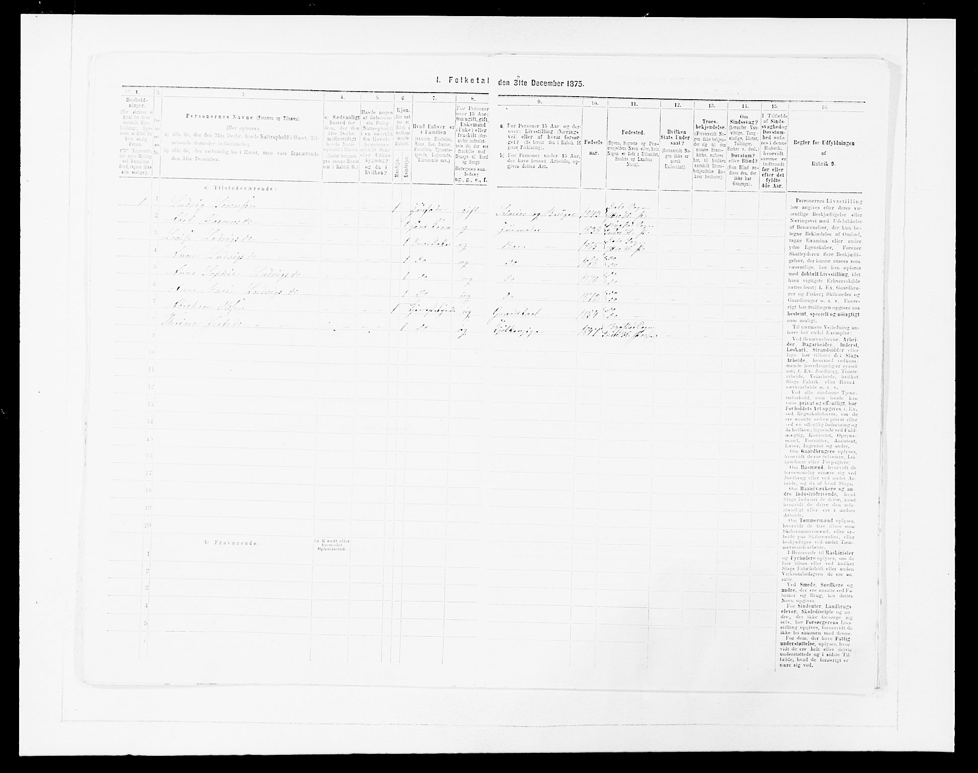 SAB, 1875 census for 1429P Ytre Holmedal, 1875, p. 557