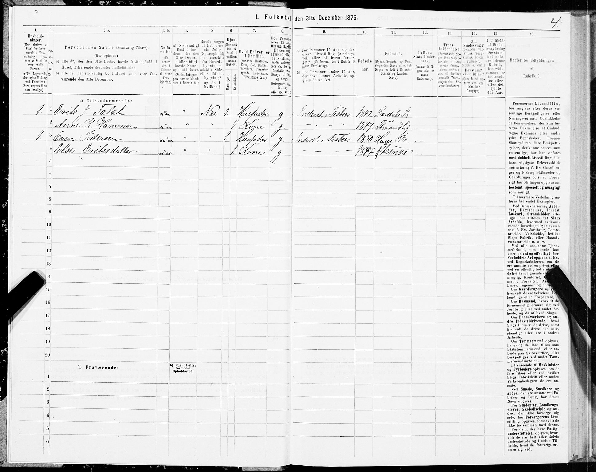 SAT, 1875 census for 1868P Øksnes, 1875, p. 1004