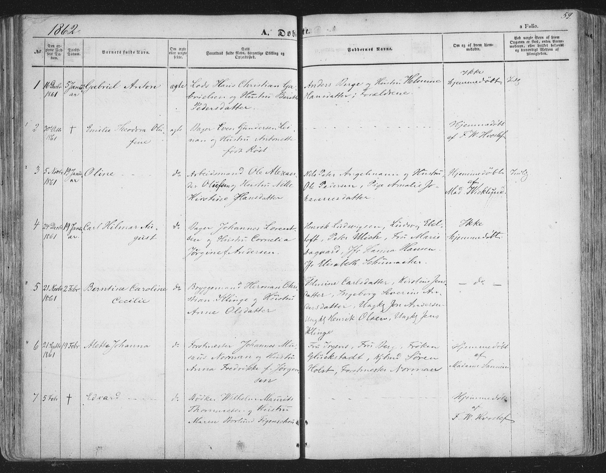 Tromsø sokneprestkontor/stiftsprosti/domprosti, SATØ/S-1343/G/Ga/L0011kirke: Parish register (official) no. 11, 1856-1865, p. 59