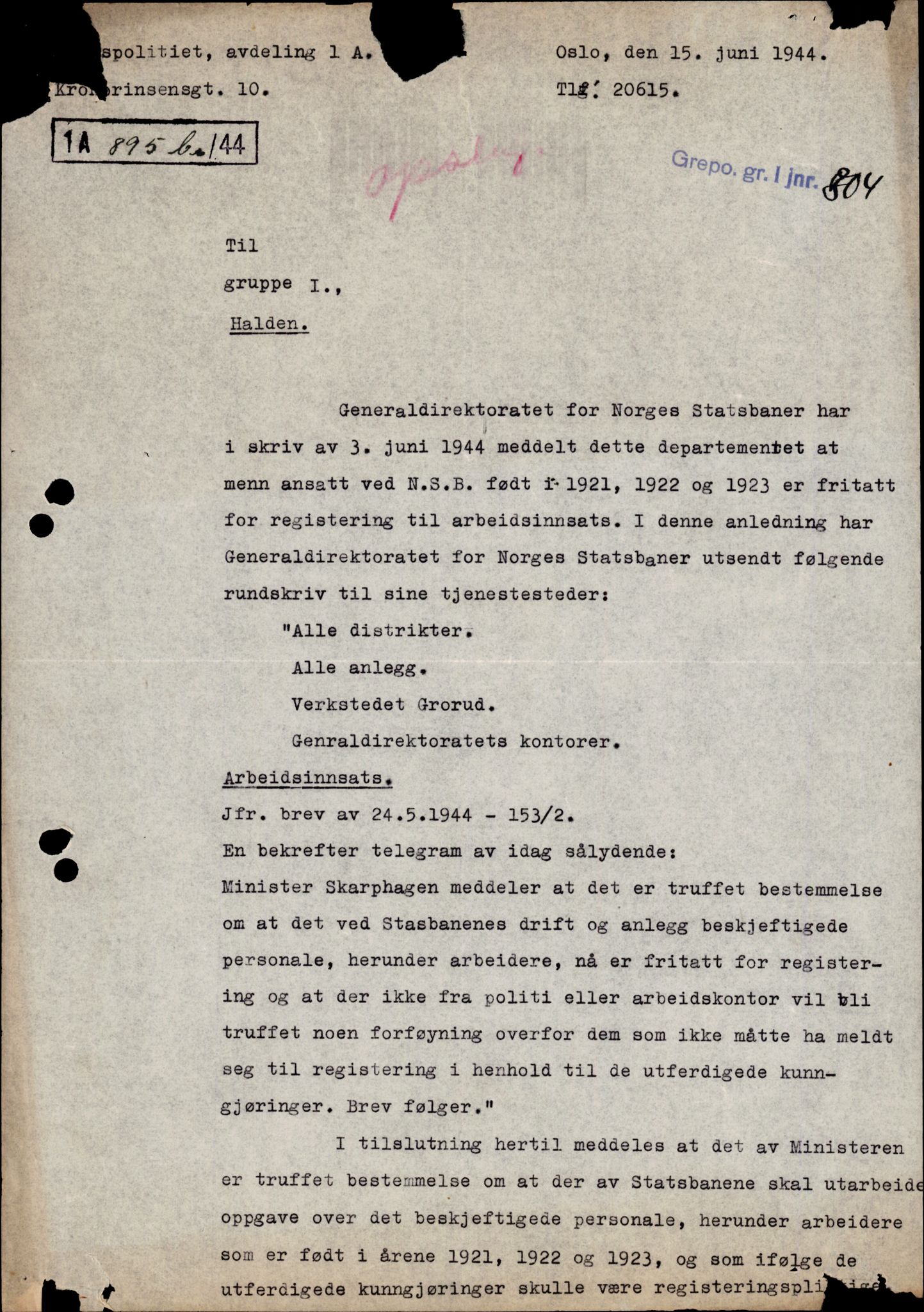 Forsvarets Overkommando. 2 kontor. Arkiv 11.4. Spredte tyske arkivsaker, AV/RA-RAFA-7031/D/Dar/Darc/L0006: BdSN, 1942-1945, p. 1377