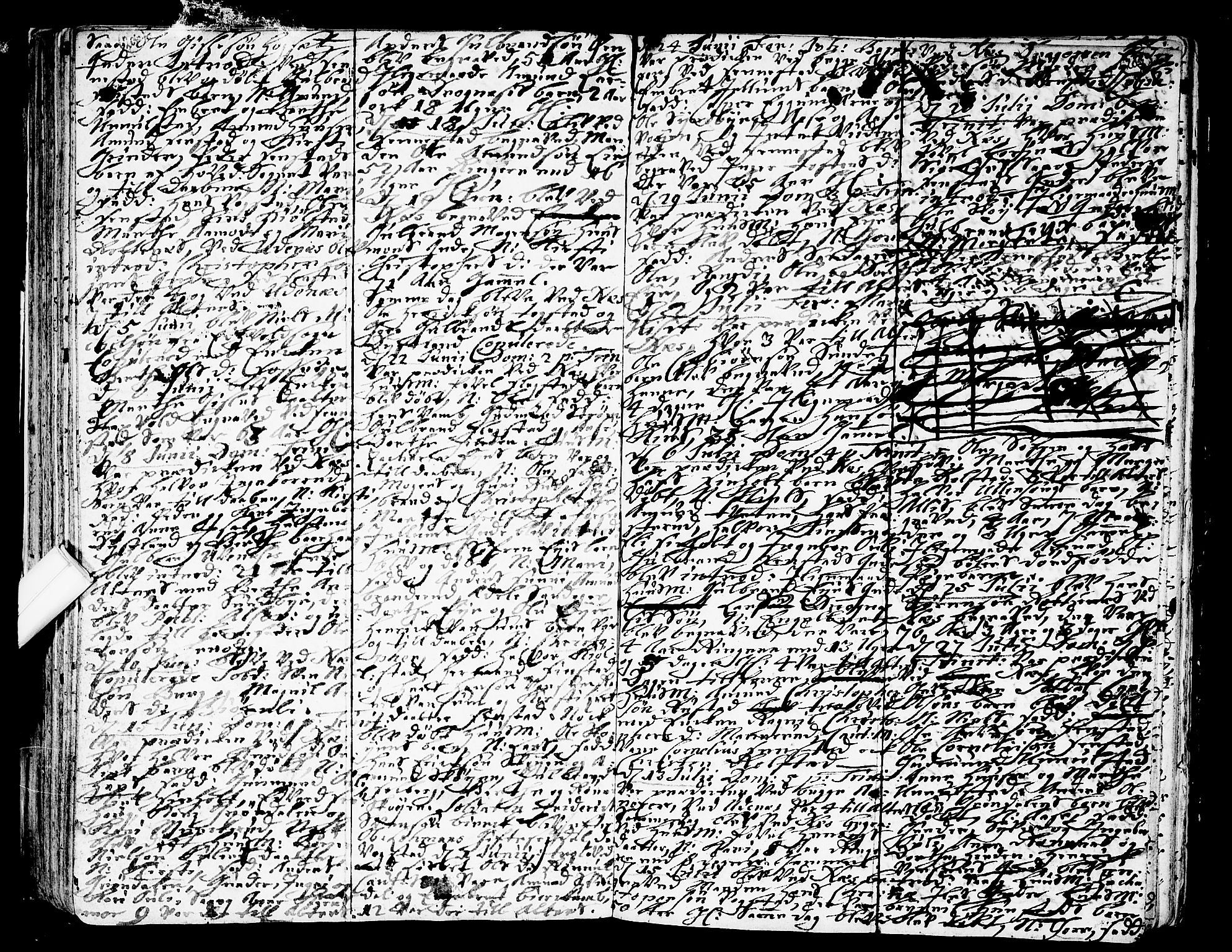 Nes prestekontor Kirkebøker, AV/SAO-A-10410/F/Fa/L0002: Parish register (official) no. I 2, 1717-1734, p. 206-207
