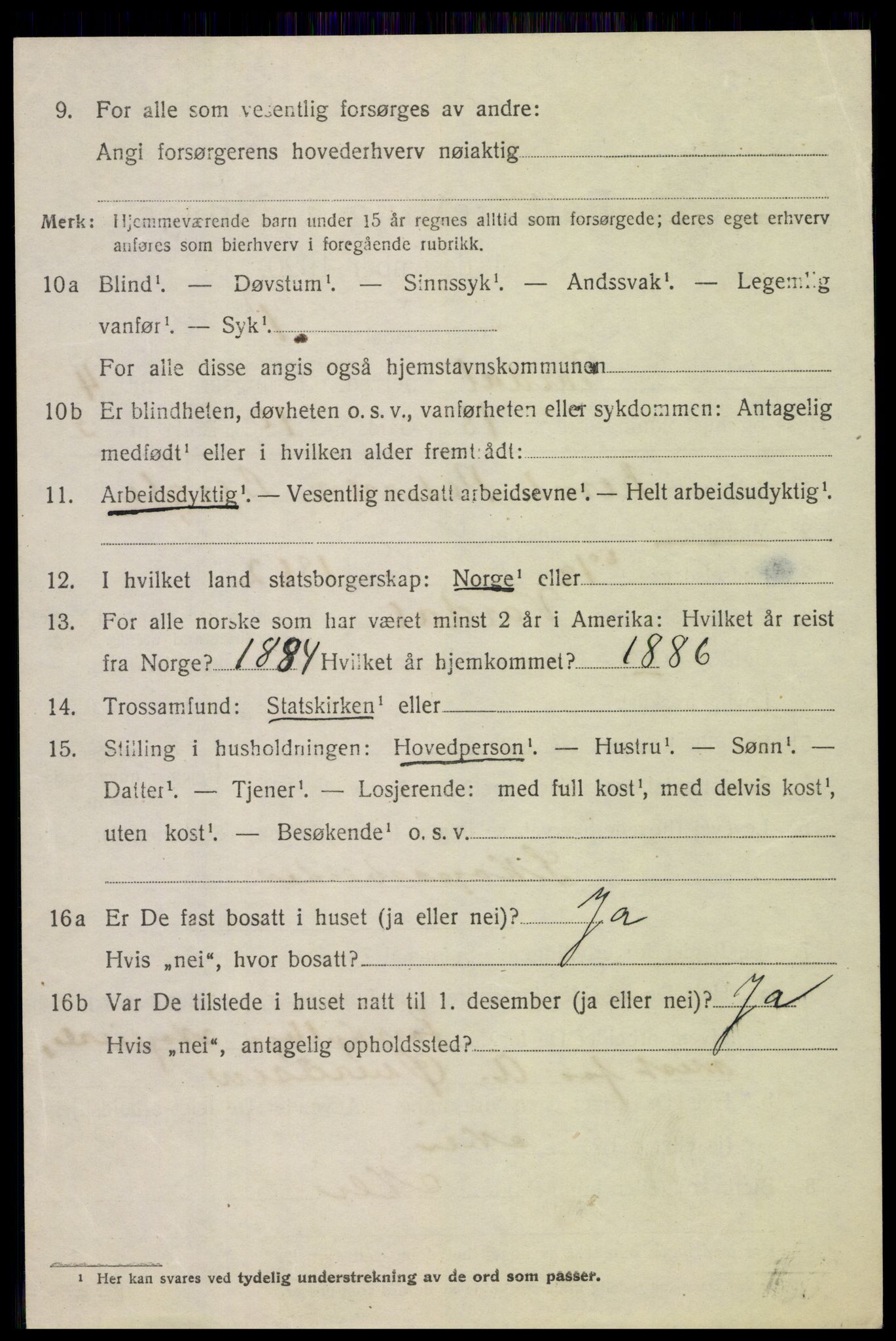 SAH, 1920 census for Vardal, 1920, p. 3042