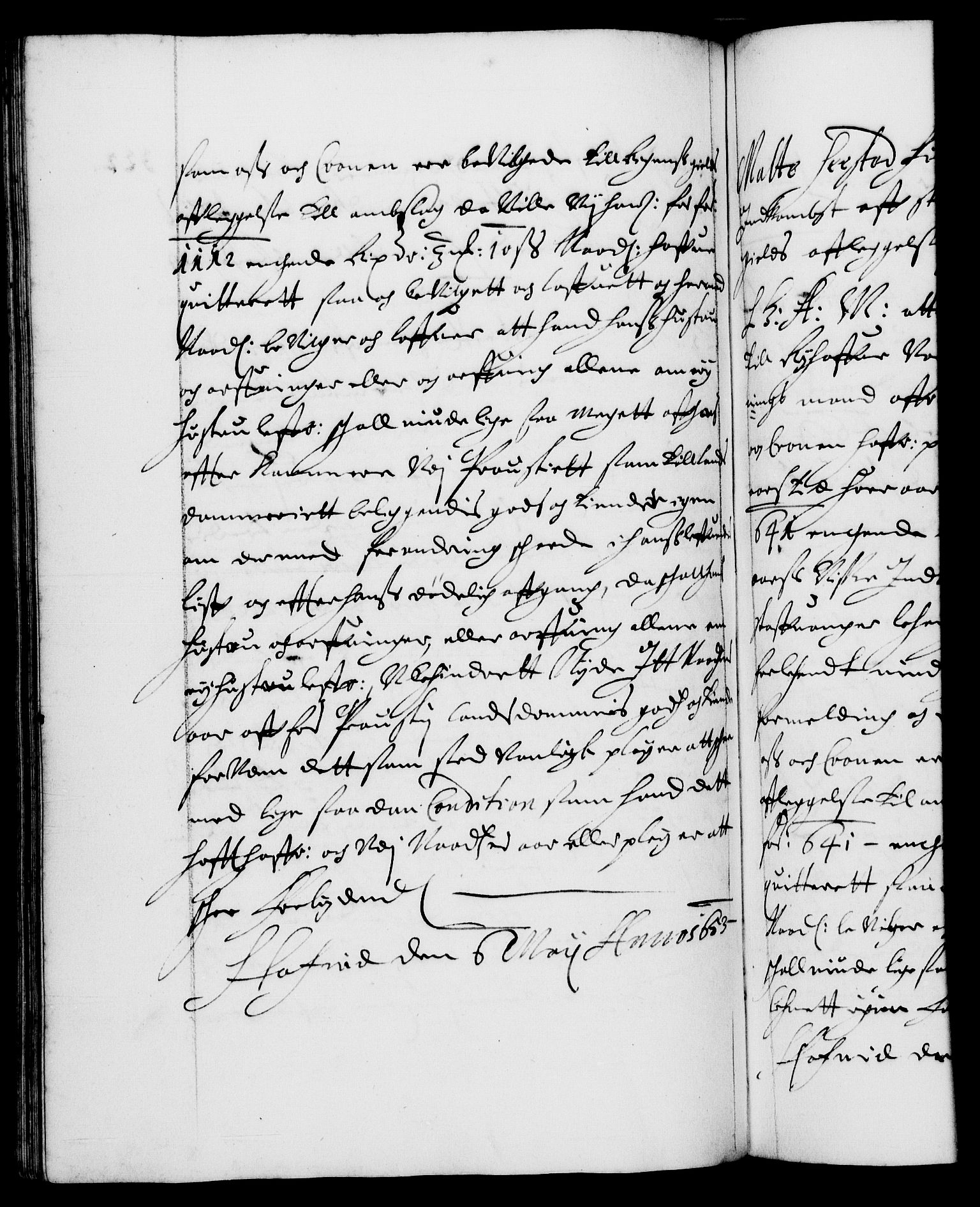 Danske Kanselli 1572-1799, AV/RA-EA-3023/F/Fc/Fca/Fcaa/L0008: Norske registre (mikrofilm), 1651-1656, p. 322b