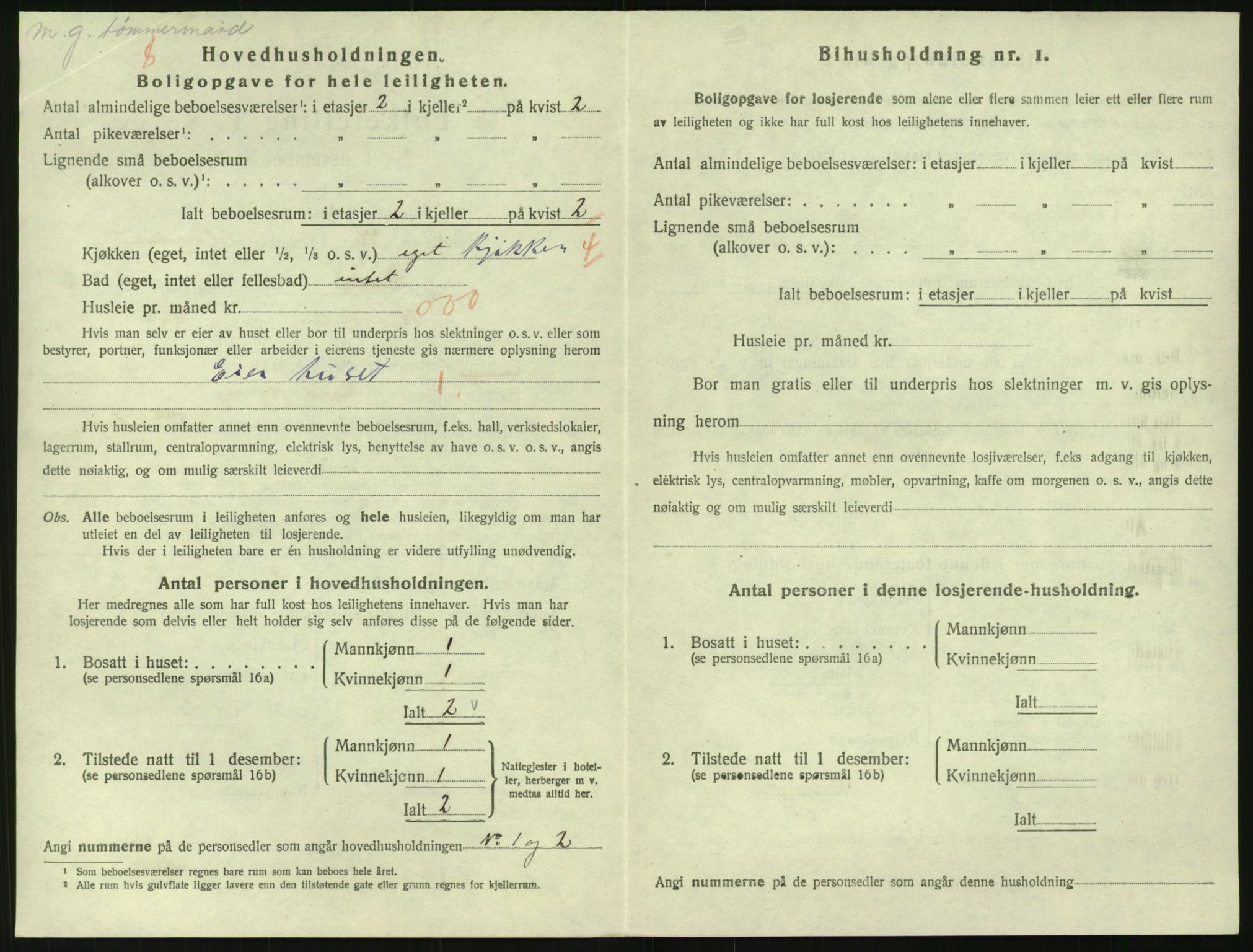 SAK, 1920 census for Risør, 1920, p. 2088