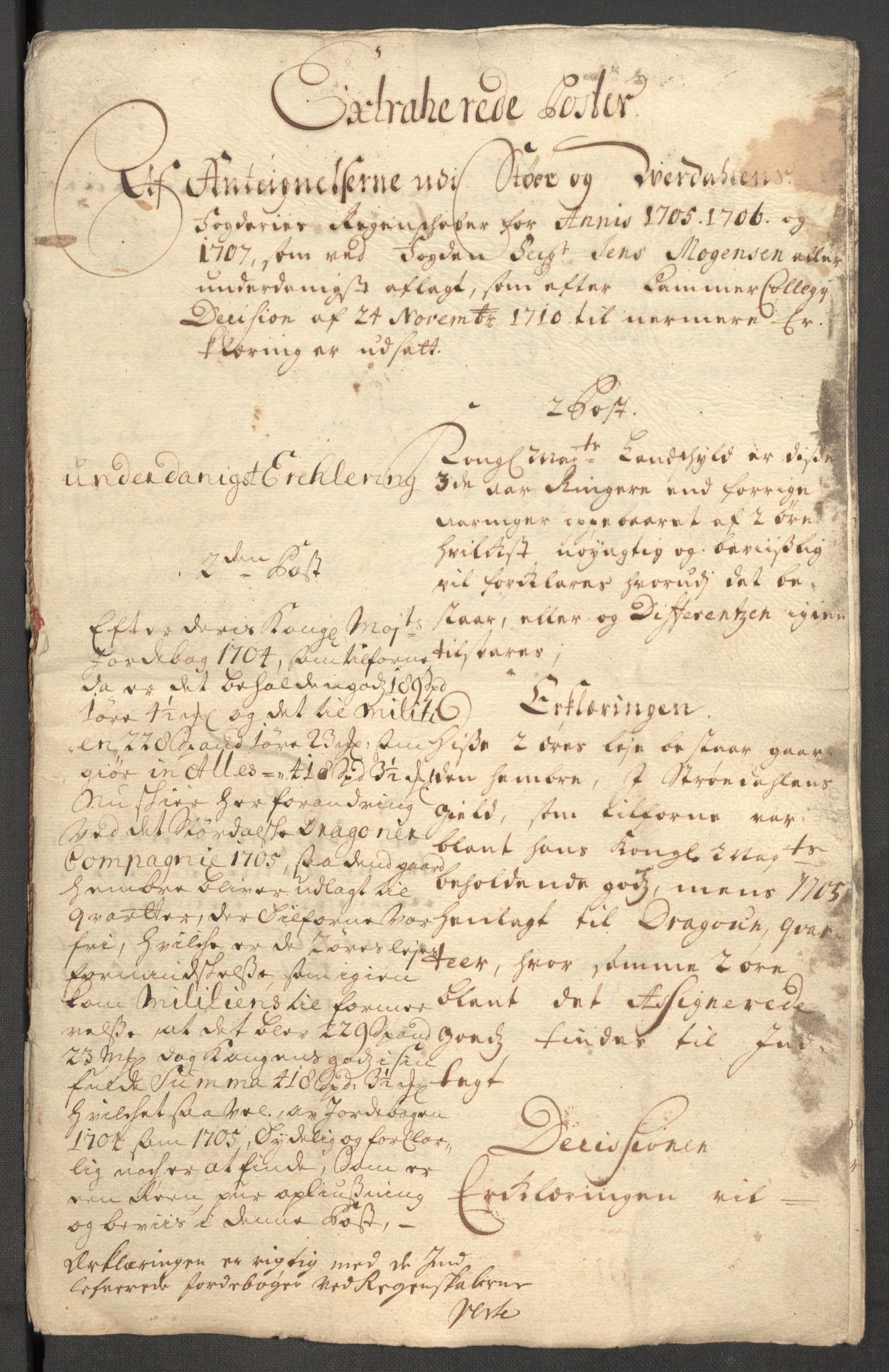 Rentekammeret inntil 1814, Reviderte regnskaper, Fogderegnskap, AV/RA-EA-4092/R62/L4197: Fogderegnskap Stjørdal og Verdal, 1707, p. 362