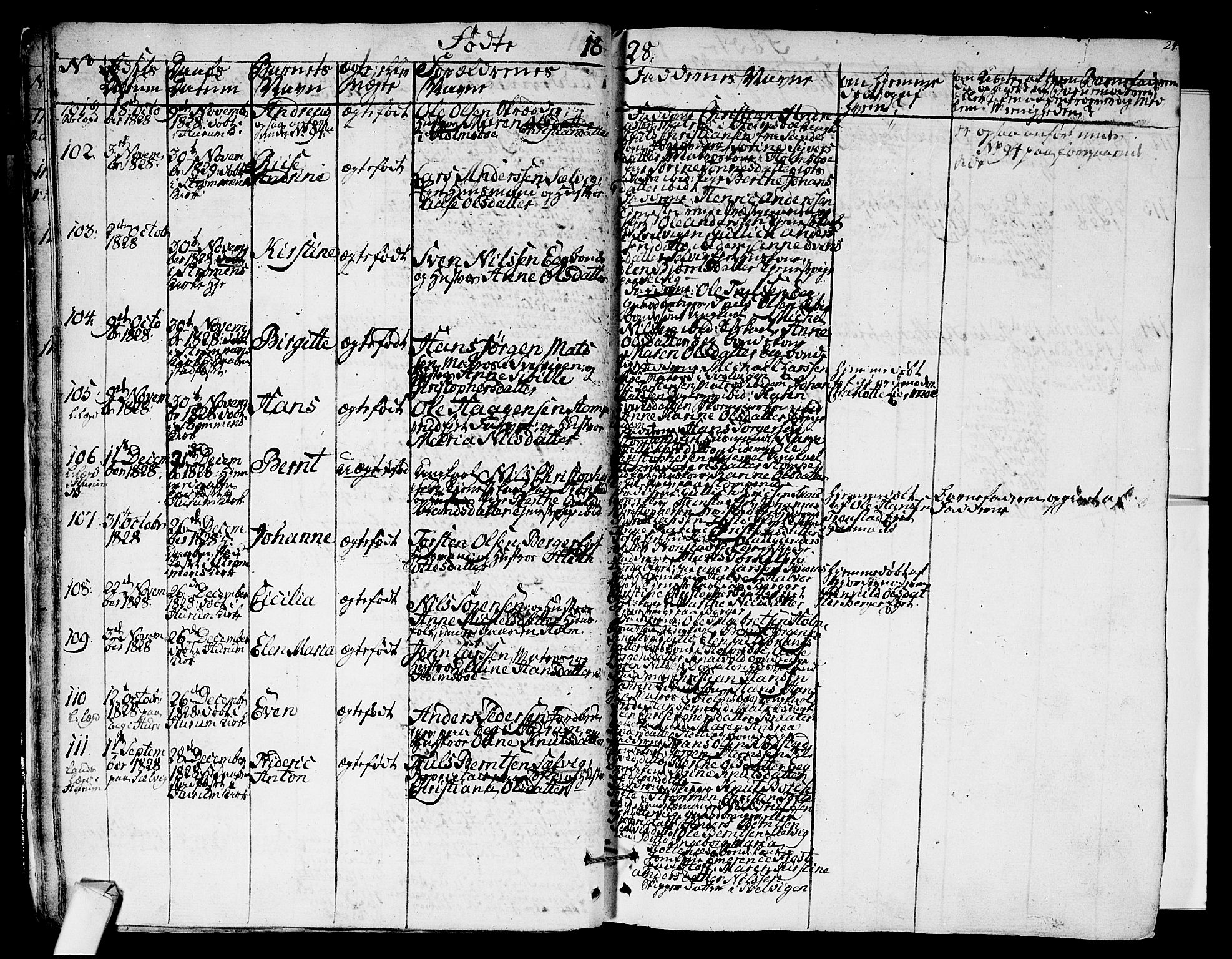 Hurum kirkebøker, AV/SAKO-A-229/F/Fa/L0010: Parish register (official) no. 10, 1827-1846, p. 24