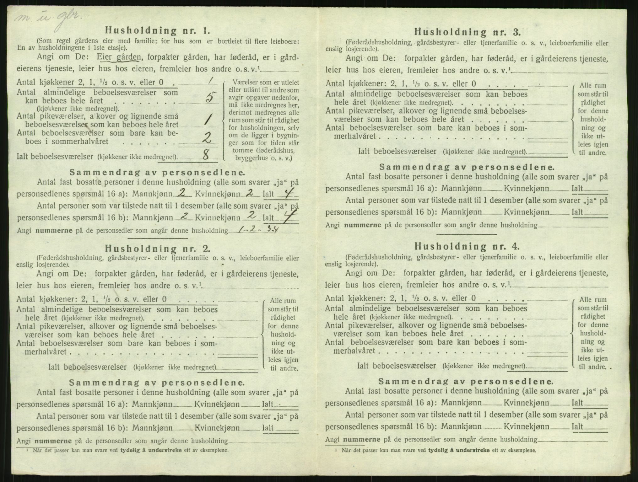 SAT, 1920 census for Surnadal, 1920, p. 994