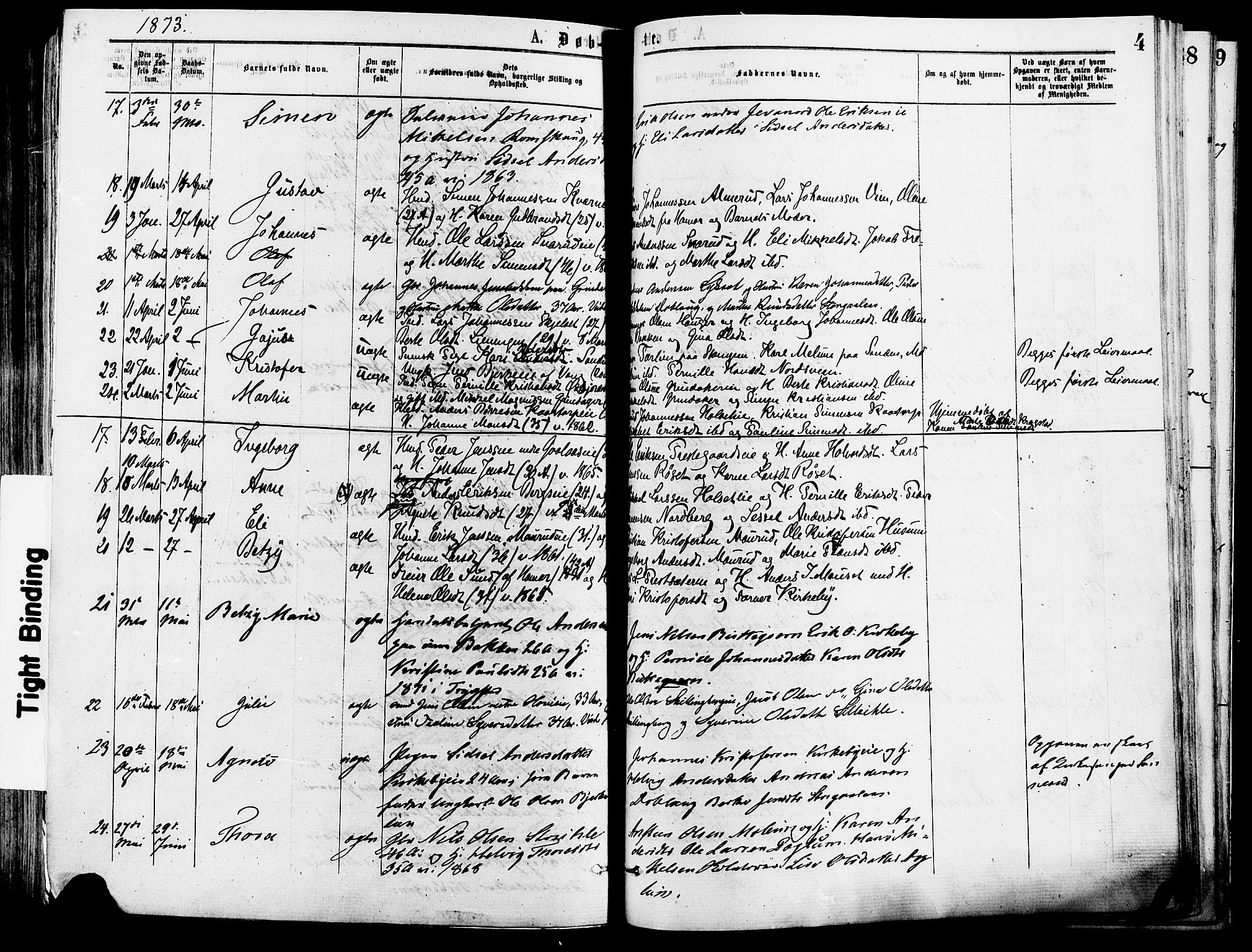 Vang prestekontor, Hedmark, AV/SAH-PREST-008/H/Ha/Haa/L0013: Parish register (official) no. 13, 1855-1879, p. 4