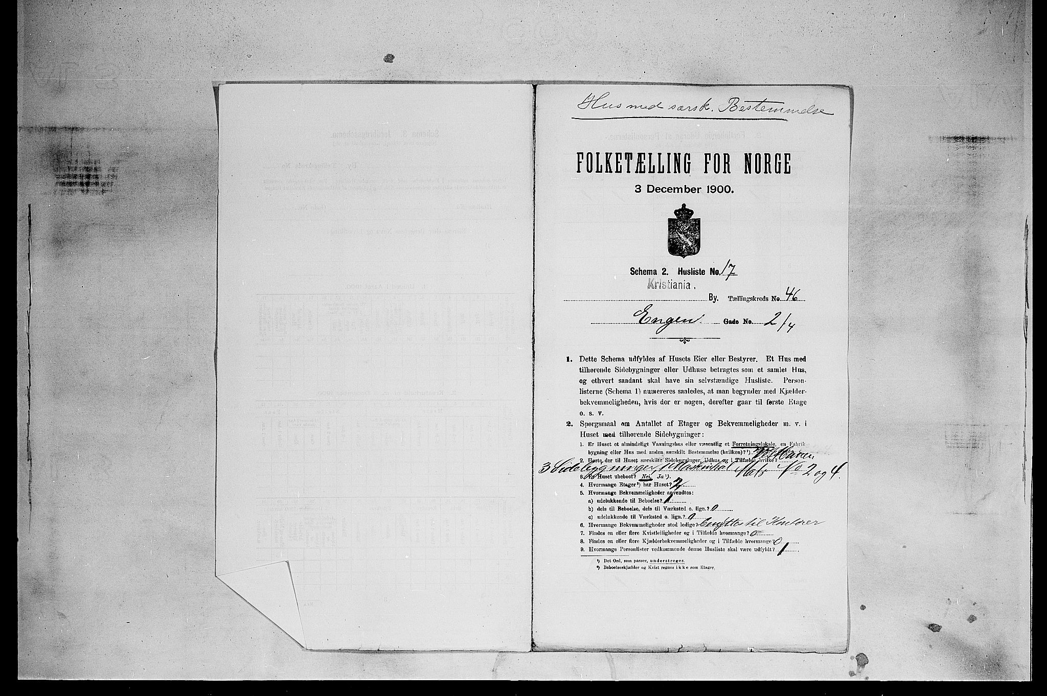 SAO, 1900 census for Kristiania, 1900, p. 20175