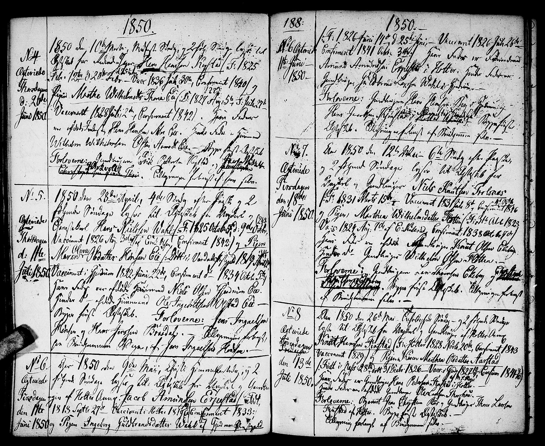 Gjerdrum prestekontor Kirkebøker, SAO/A-10412b/F/Fa/L0003: Parish register (official) no. I 3, 1798-1815, p. 188