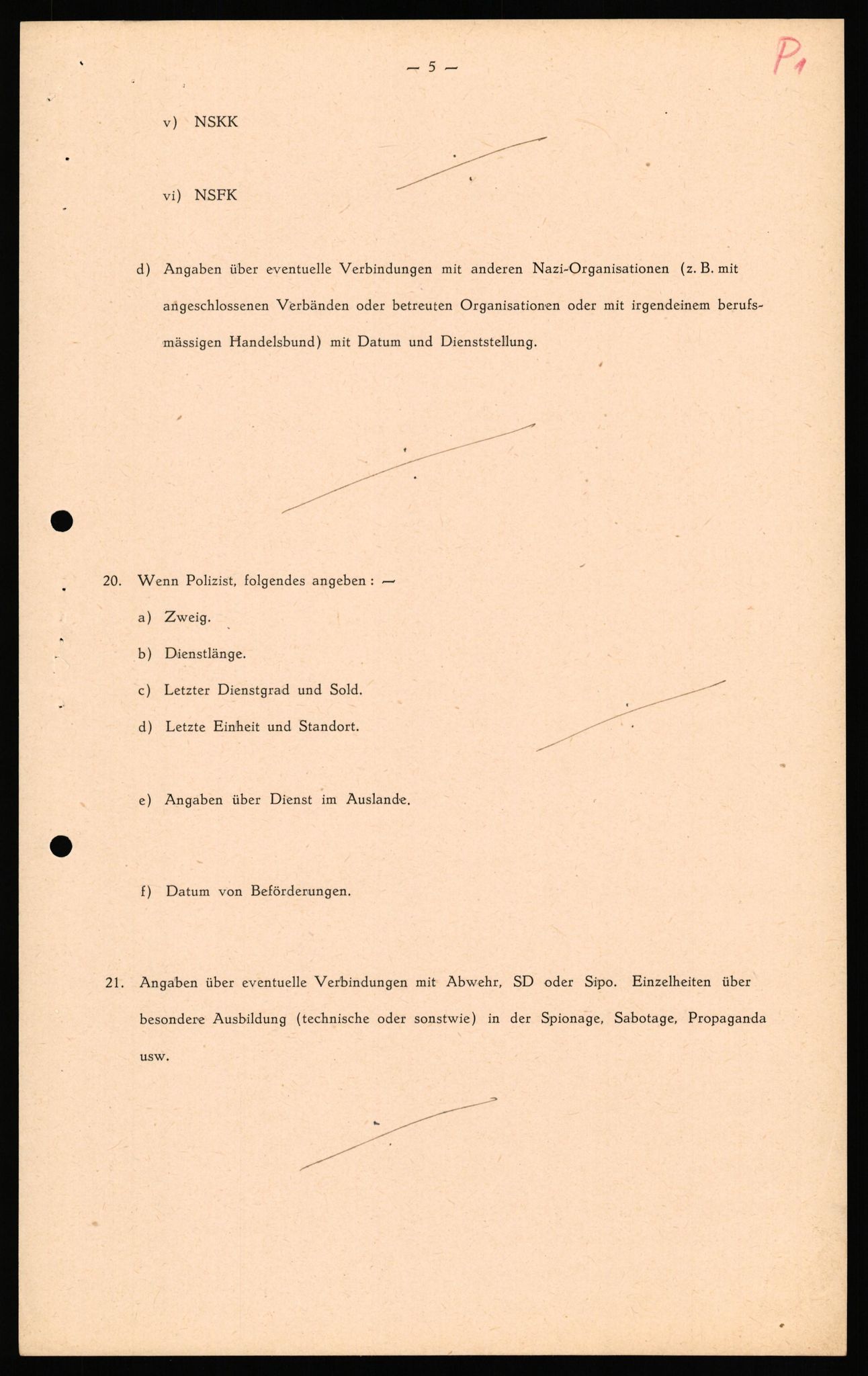 Forsvaret, Forsvarets overkommando II, AV/RA-RAFA-3915/D/Db/L0040: CI Questionaires. Tyske okkupasjonsstyrker i Norge. Østerrikere., 1945-1946, p. 65