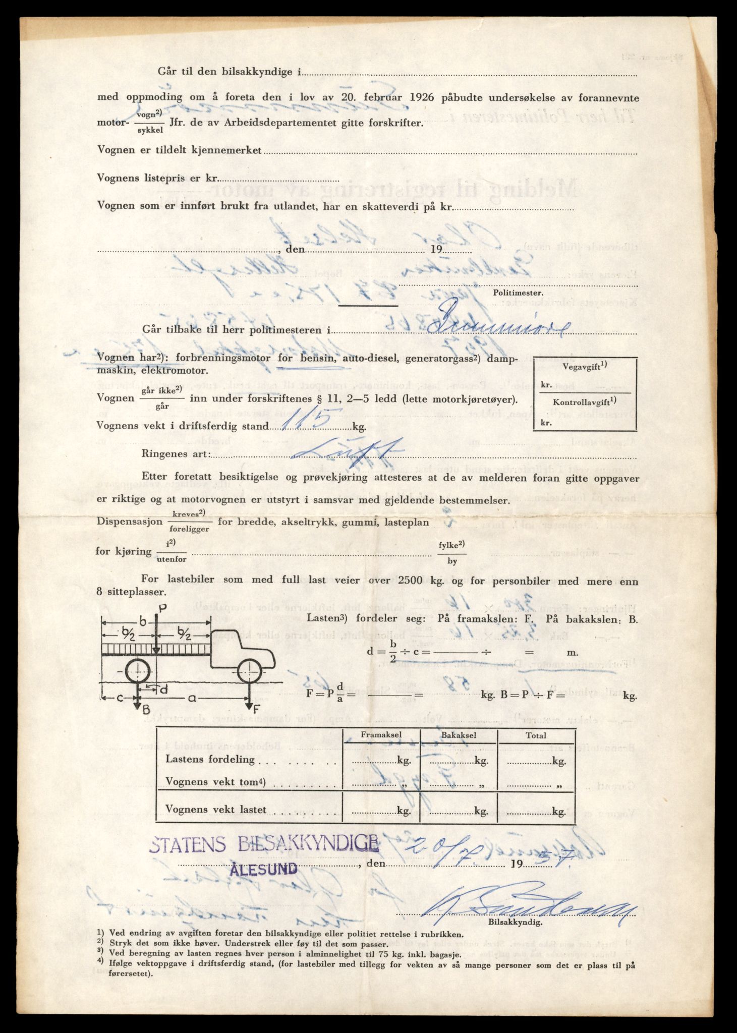 Møre og Romsdal vegkontor - Ålesund trafikkstasjon, AV/SAT-A-4099/F/Fe/L0040: Registreringskort for kjøretøy T 13531 - T 13709, 1927-1998, p. 2396