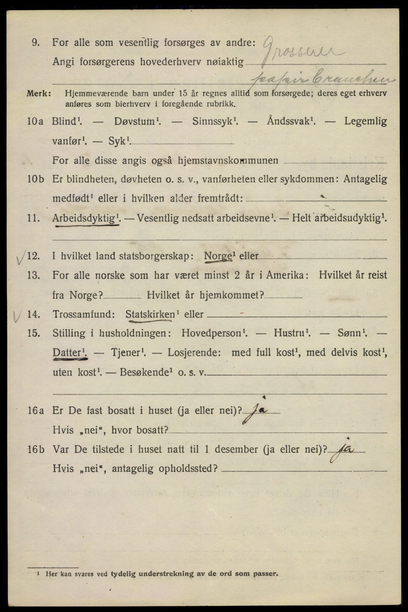 SAO, 1920 census for Kristiania, 1920, p. 560526