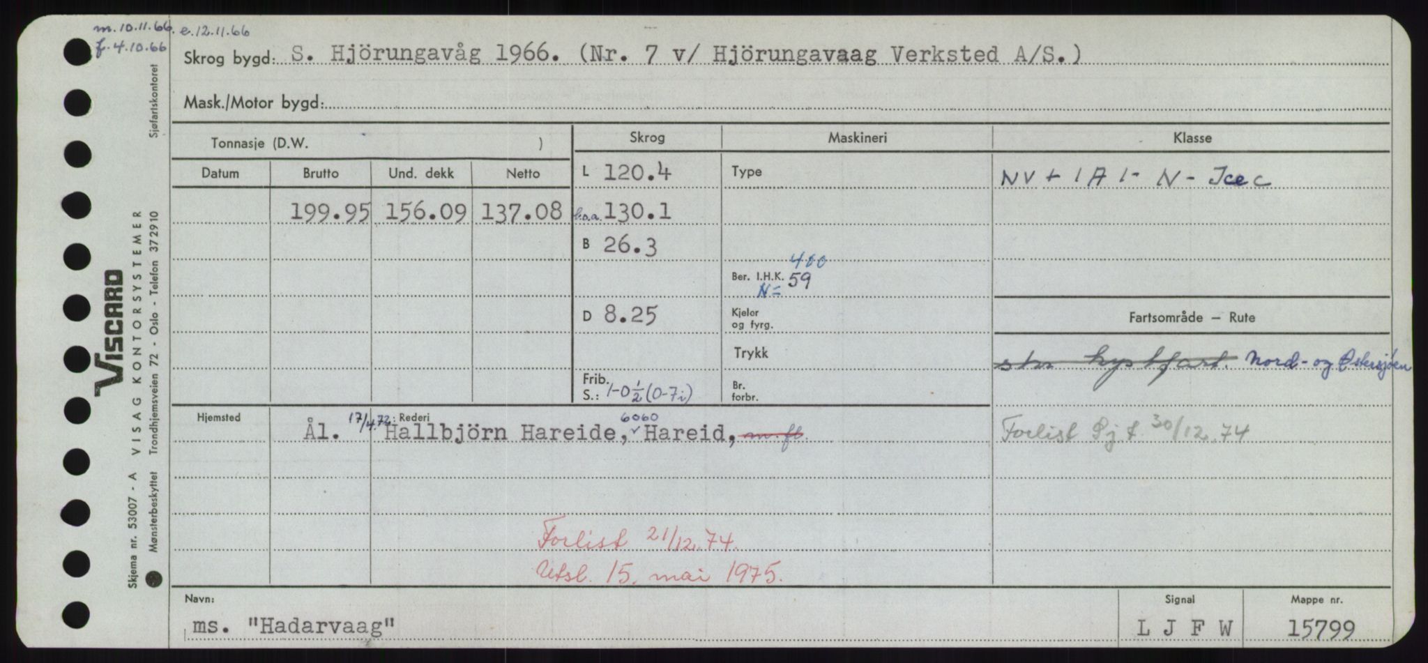 Sjøfartsdirektoratet med forløpere, Skipsmålingen, RA/S-1627/H/Hd/L0014: Fartøy, H-Havl, p. 39